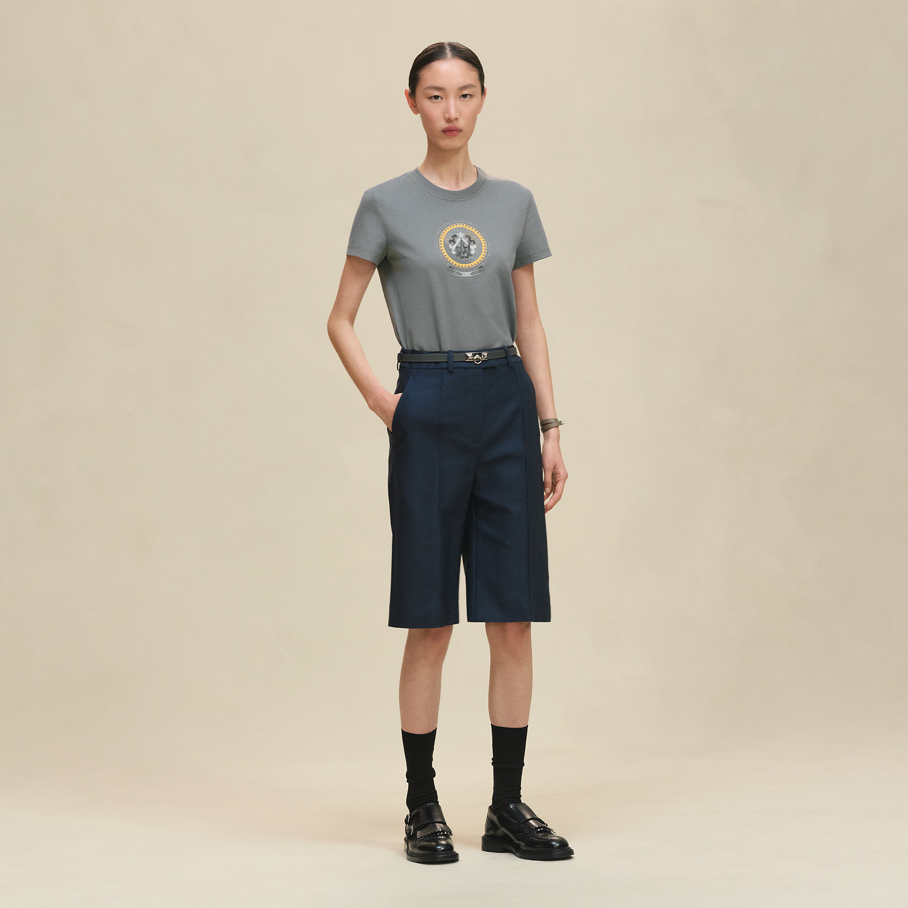 Printed straight t-shirt