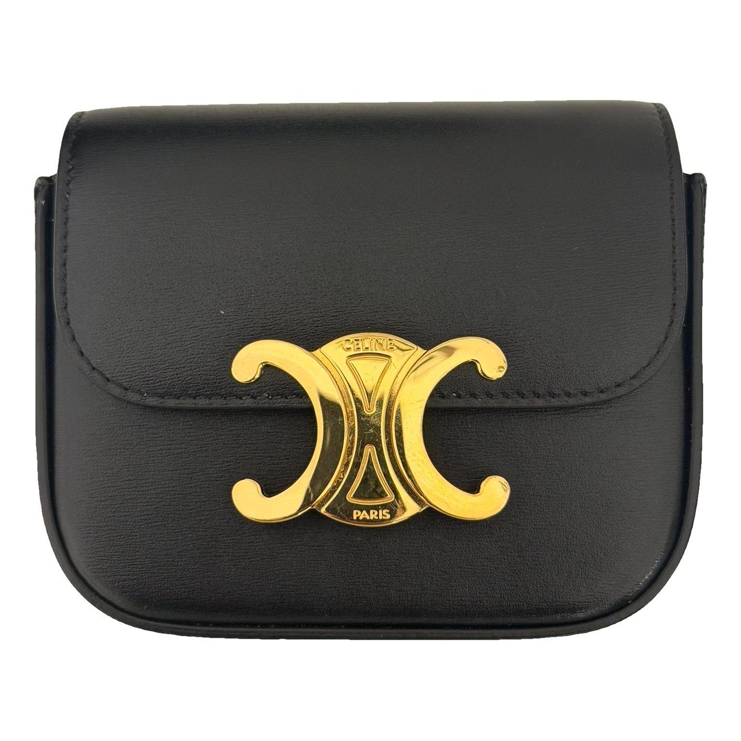 Leather clutch bag