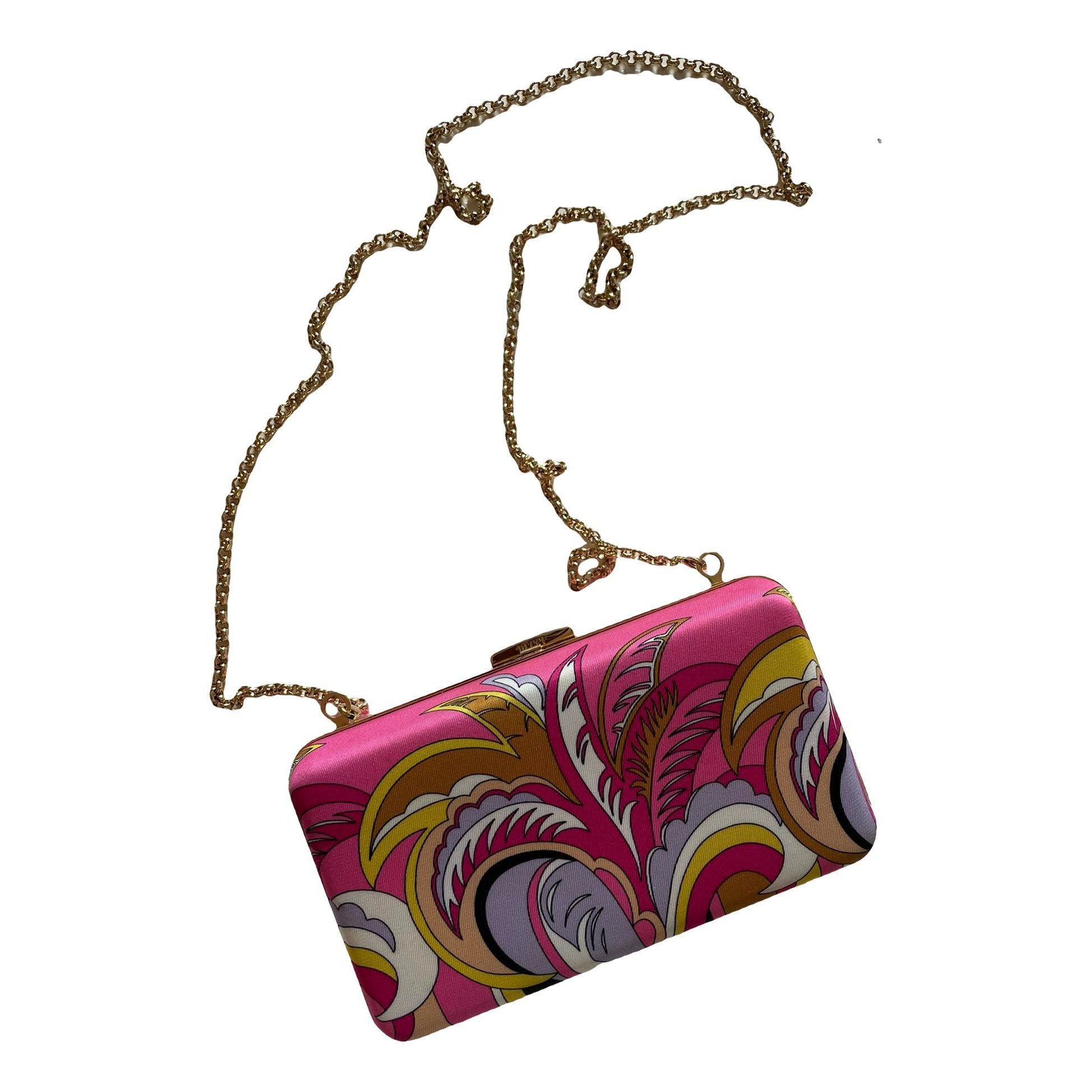 Silk clutch bag
