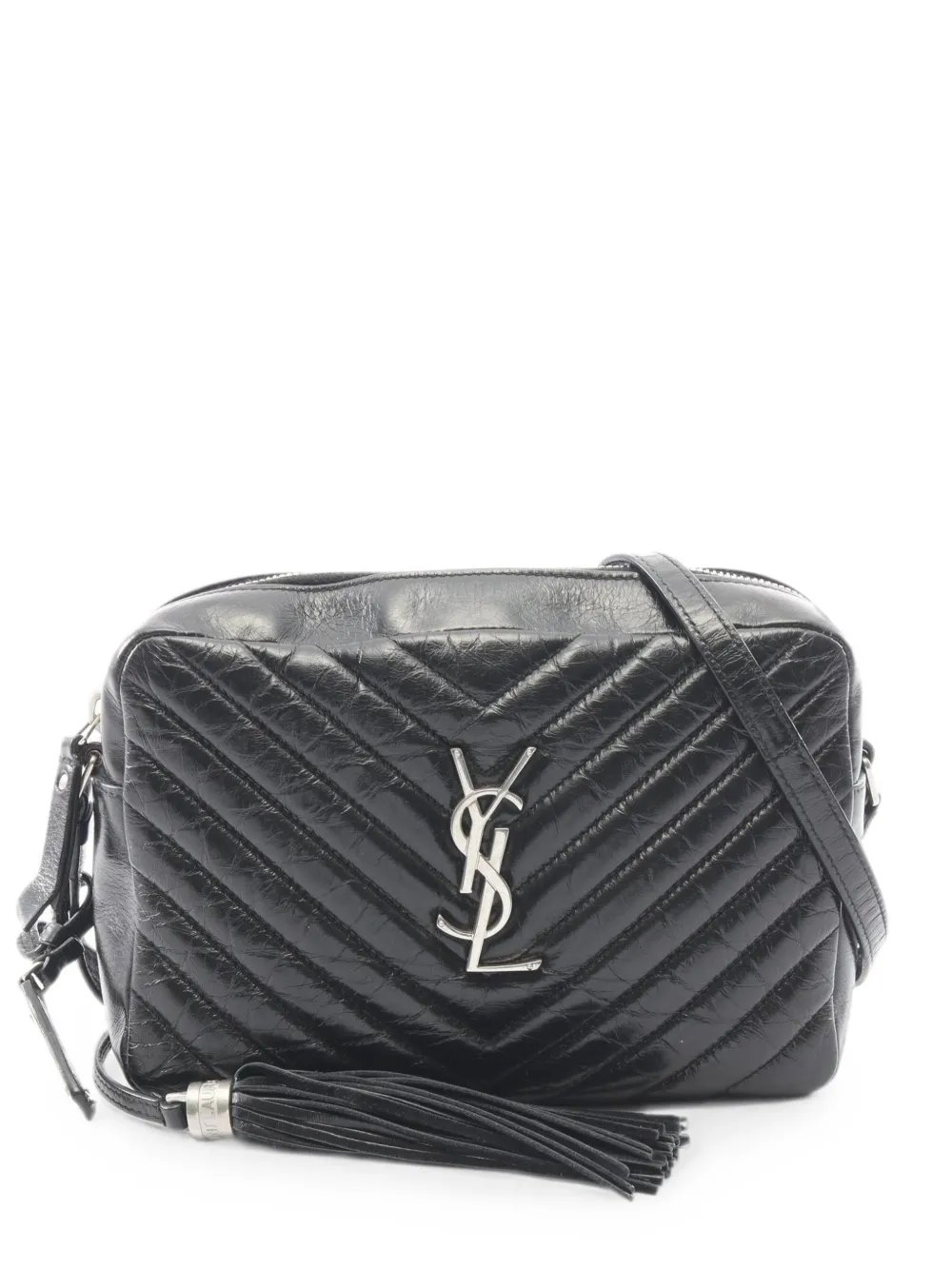 2010s Lou logo-plaque chevron-quilting crossbody bag