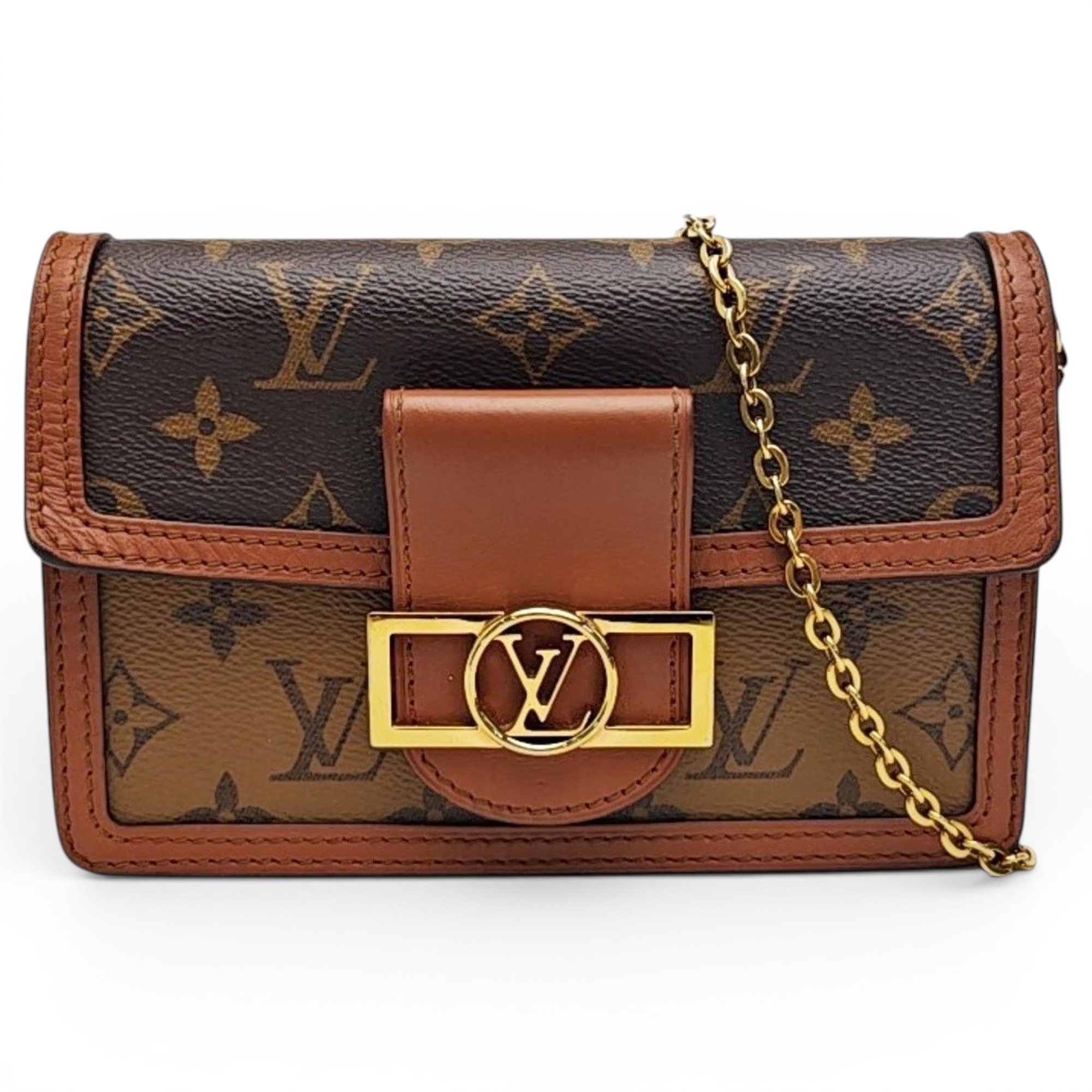 Dauphine leather handbag