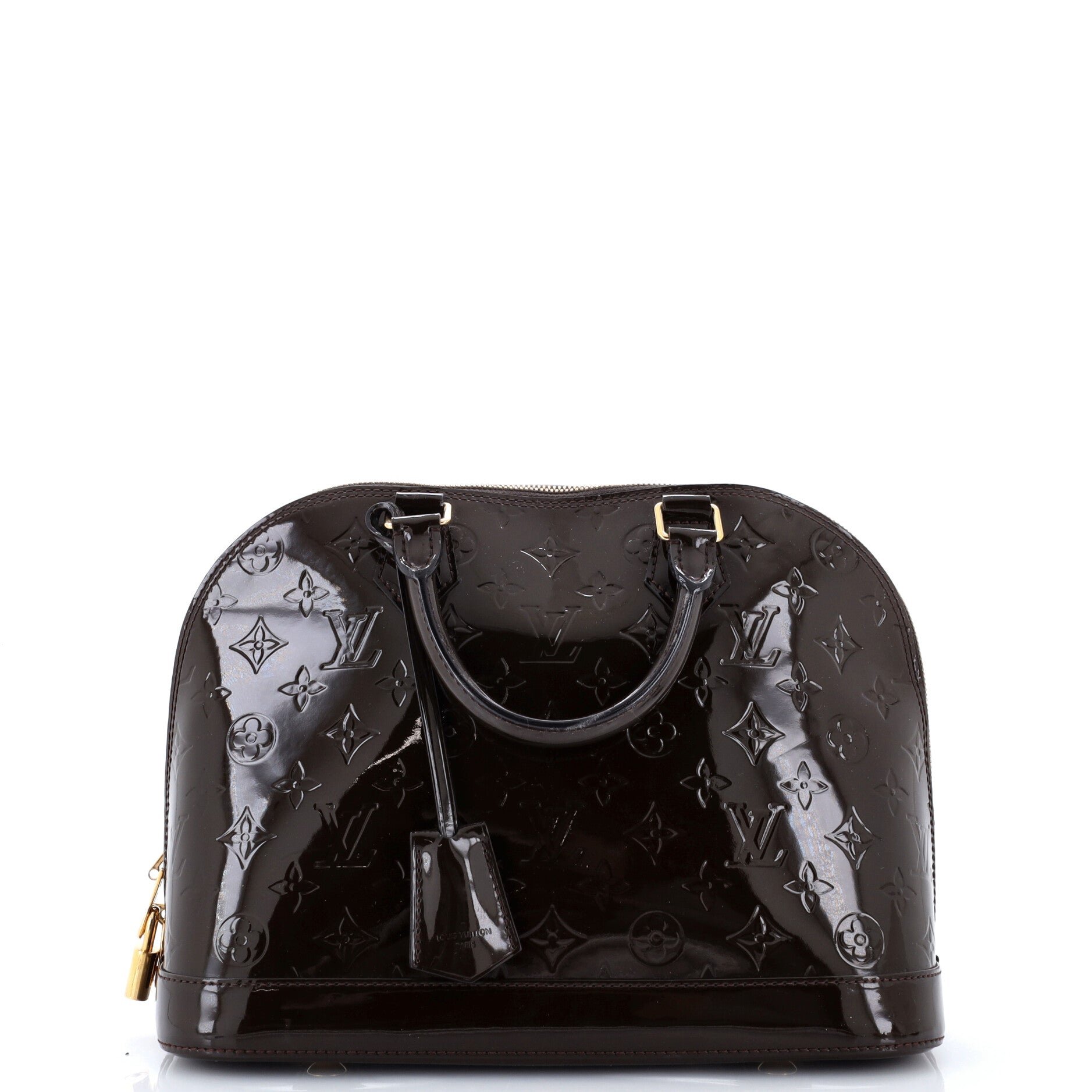 Alma Handbag Monogram Vernis PM