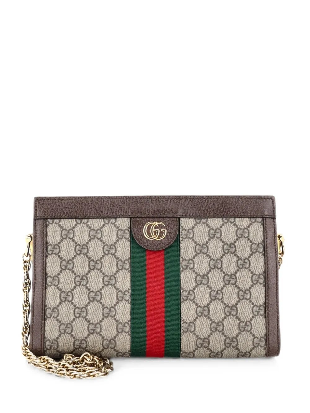 Ophidia Chain Shoulder Bag GG Coated Canvas Small crossbody bag
