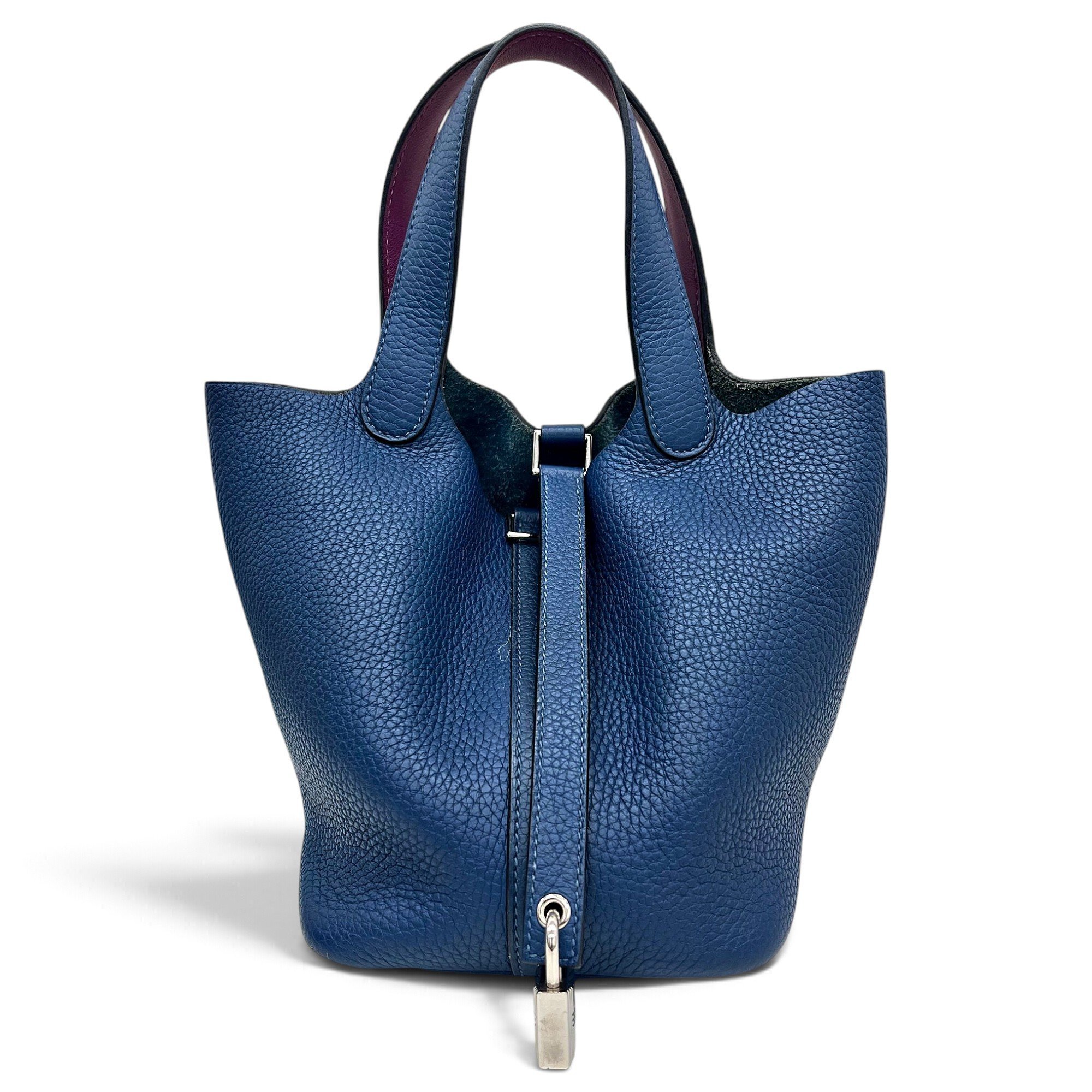 Picotin leather tote