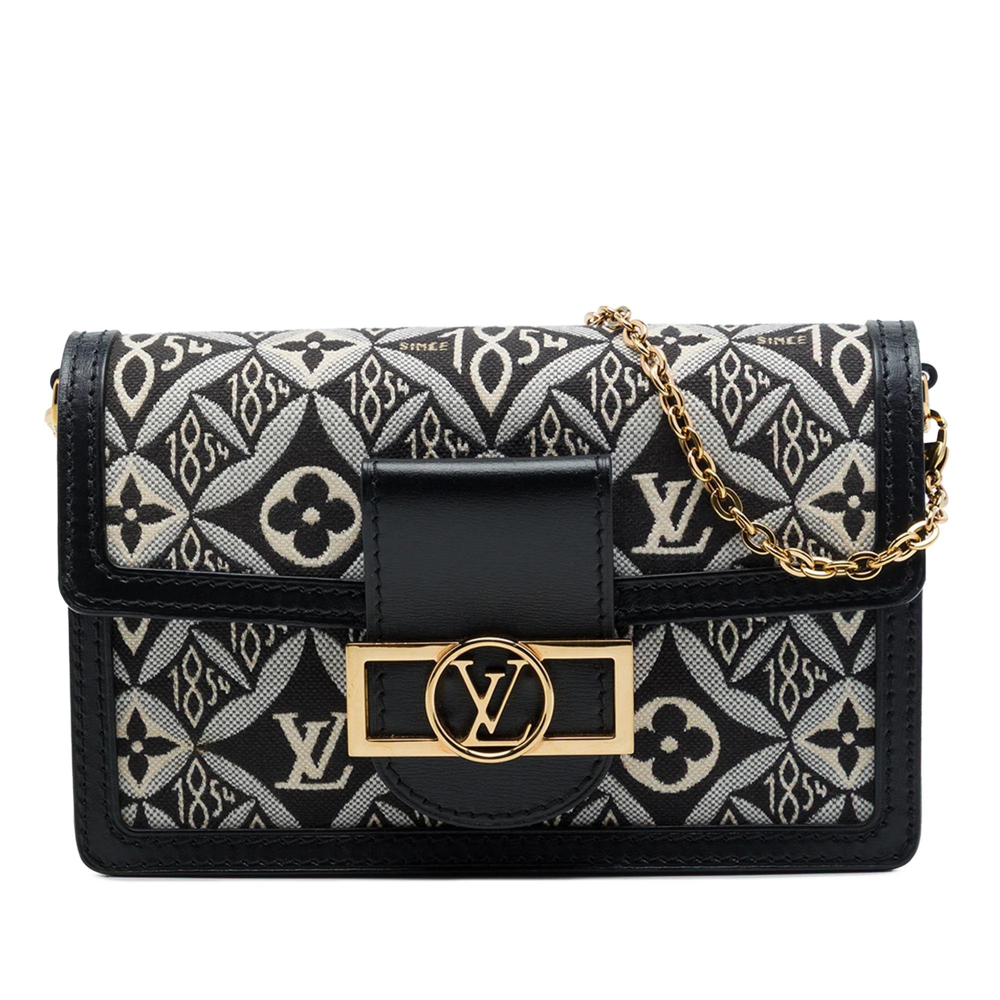 Dauphine Chain Wallet pony-style calfskin handbag