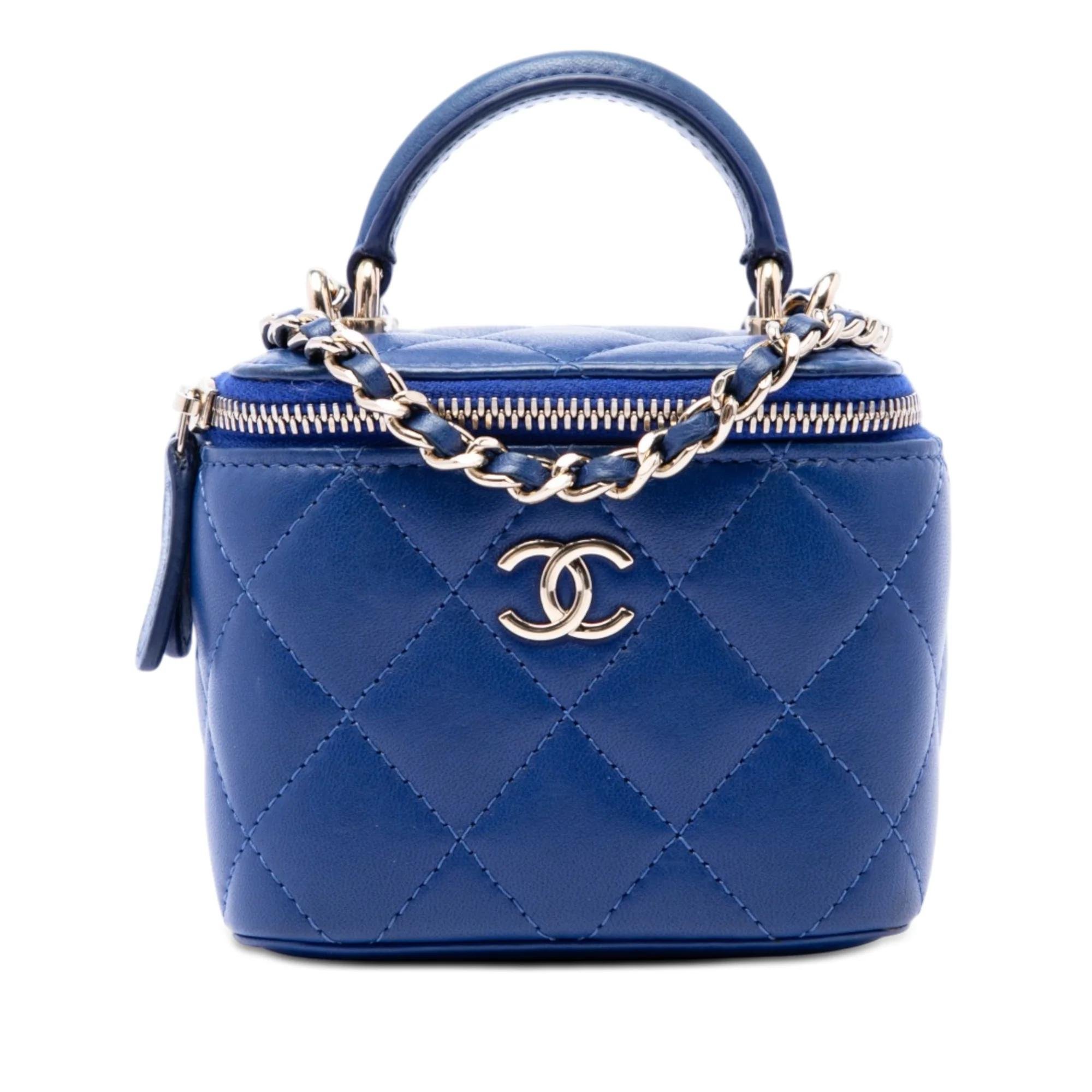 Vanity pony-style calfskin handbag