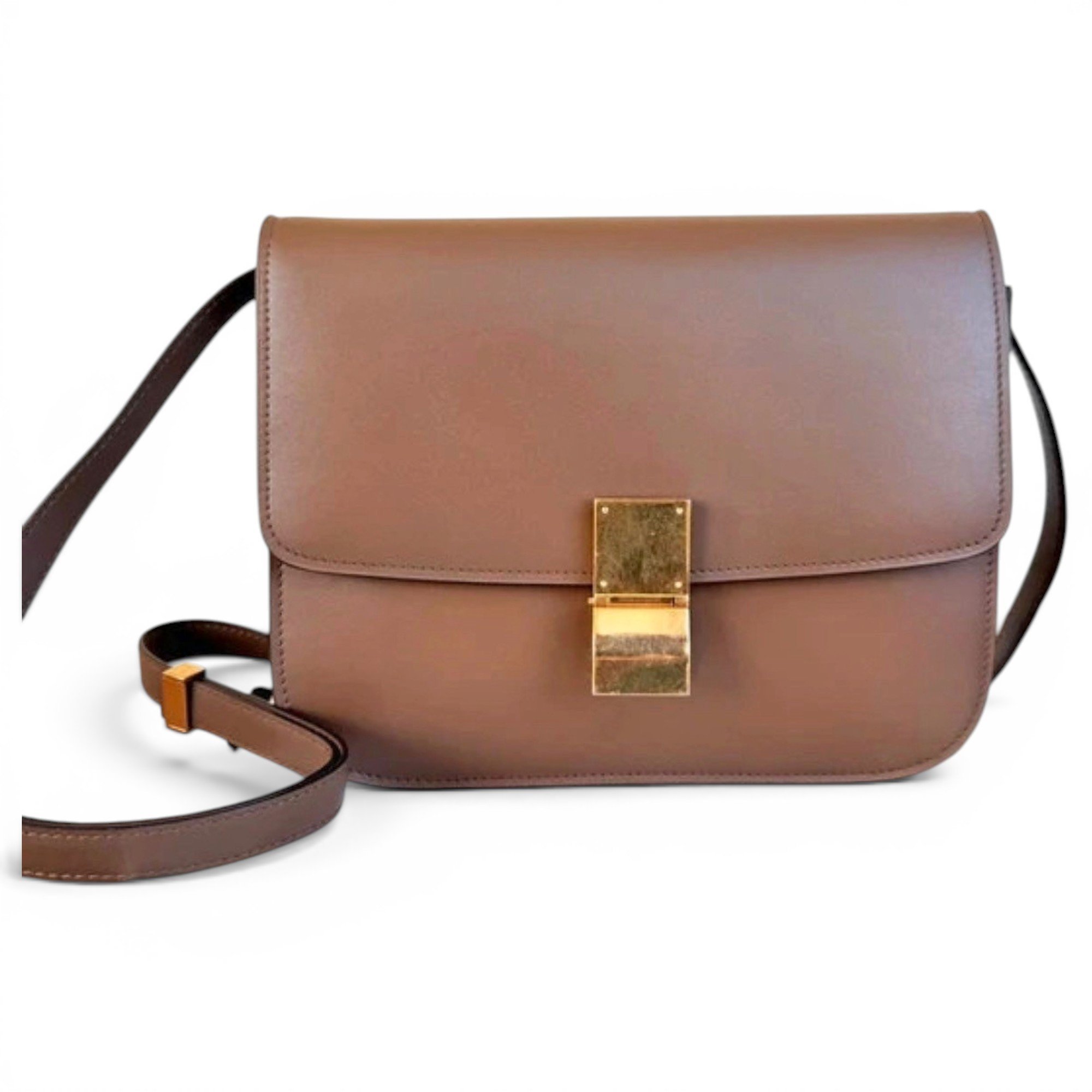 Classic leather crossbody bag