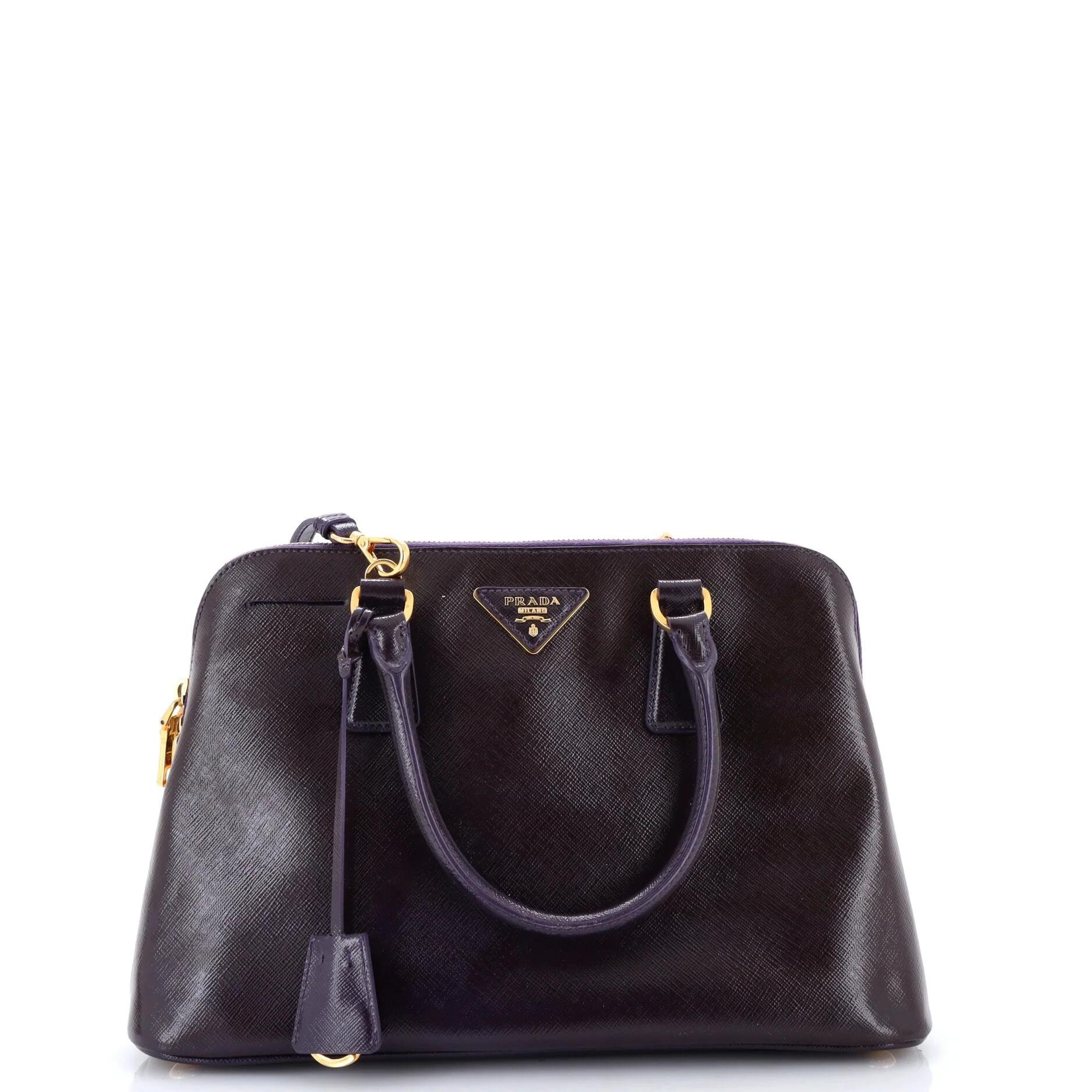 Patent leather handbag