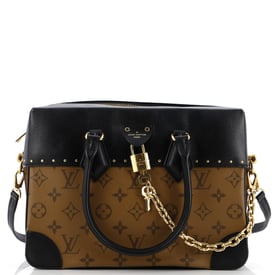 Louis Vuitton City Malle Handbag Reverse Monogram Canvas and Leather MM