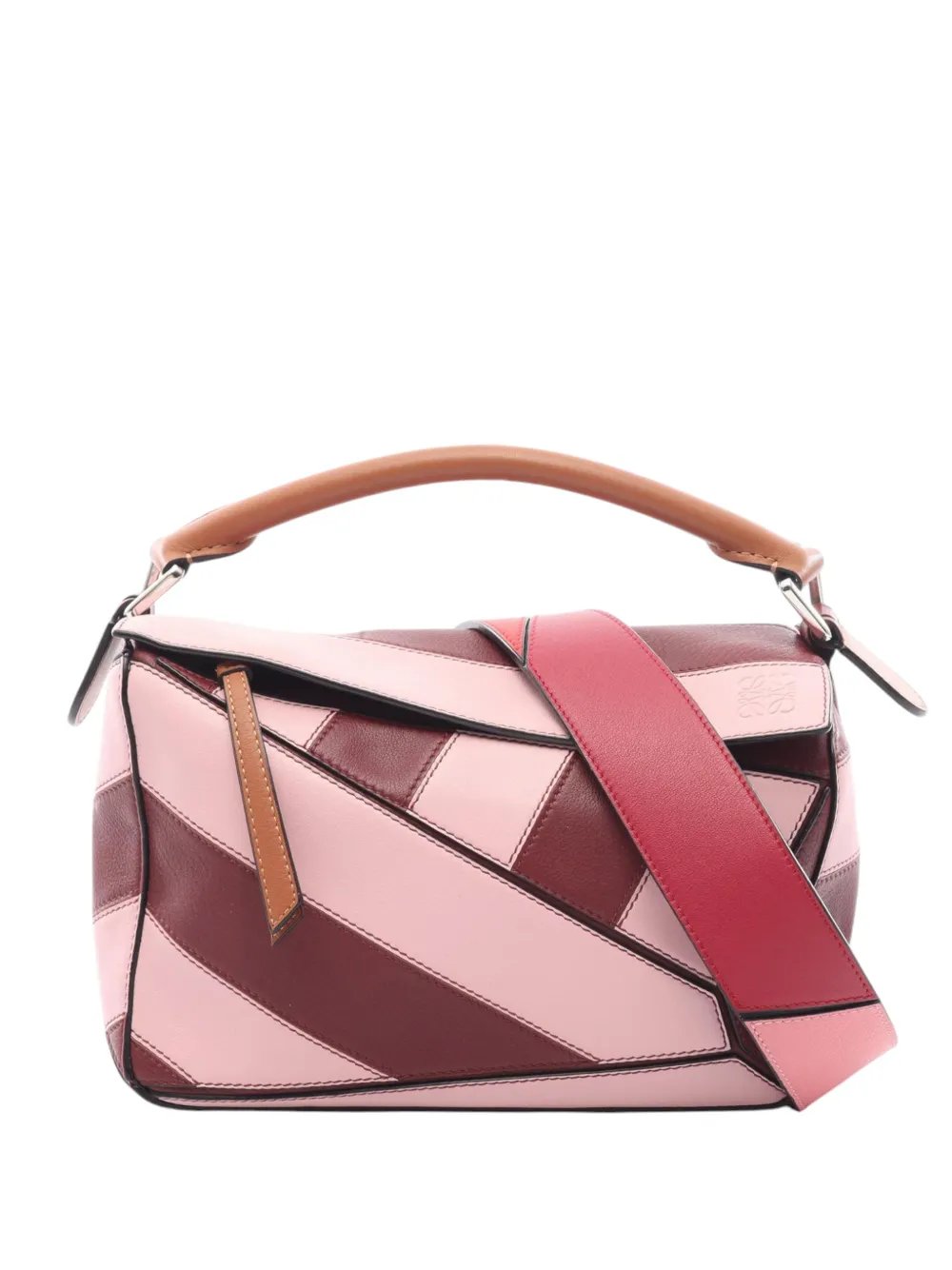 2010-2026 Small Calfskin Rugby Puzzle satchel