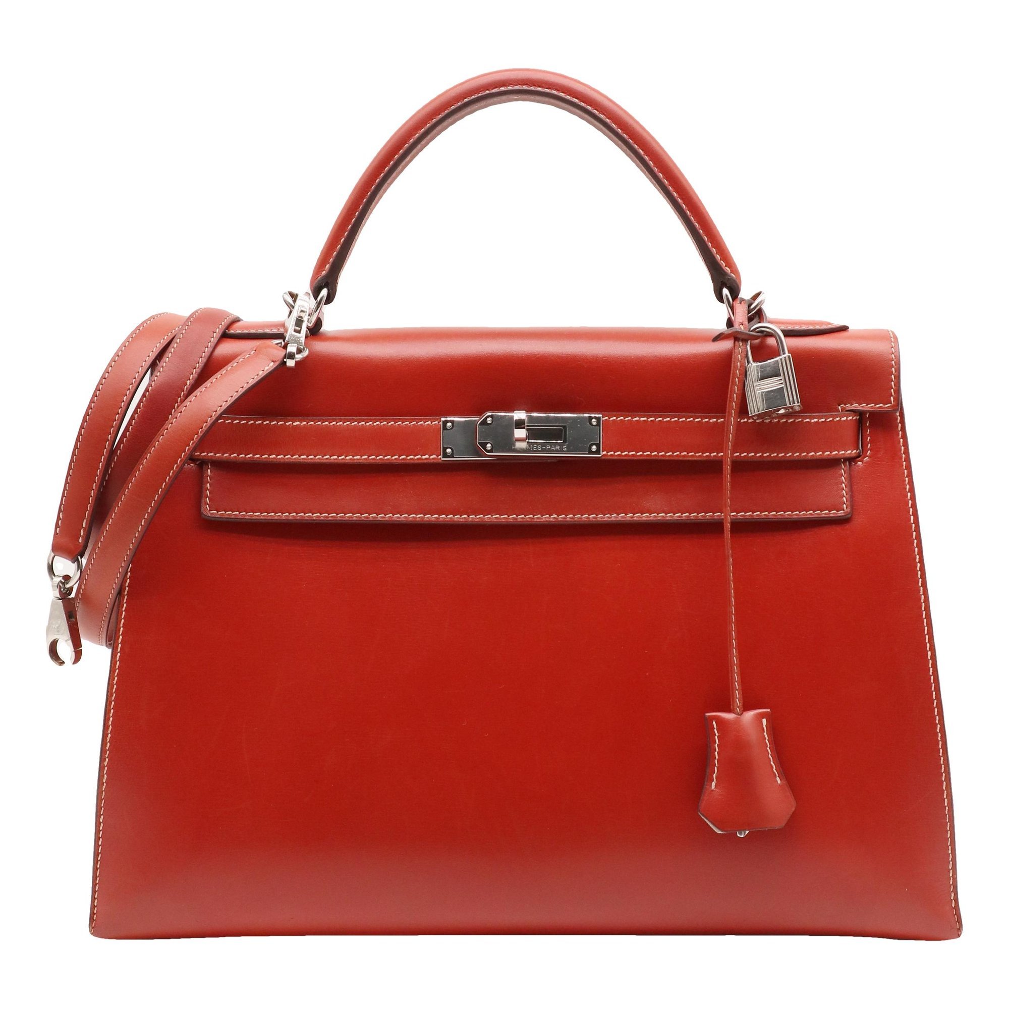 Kelly 32 leather handbag