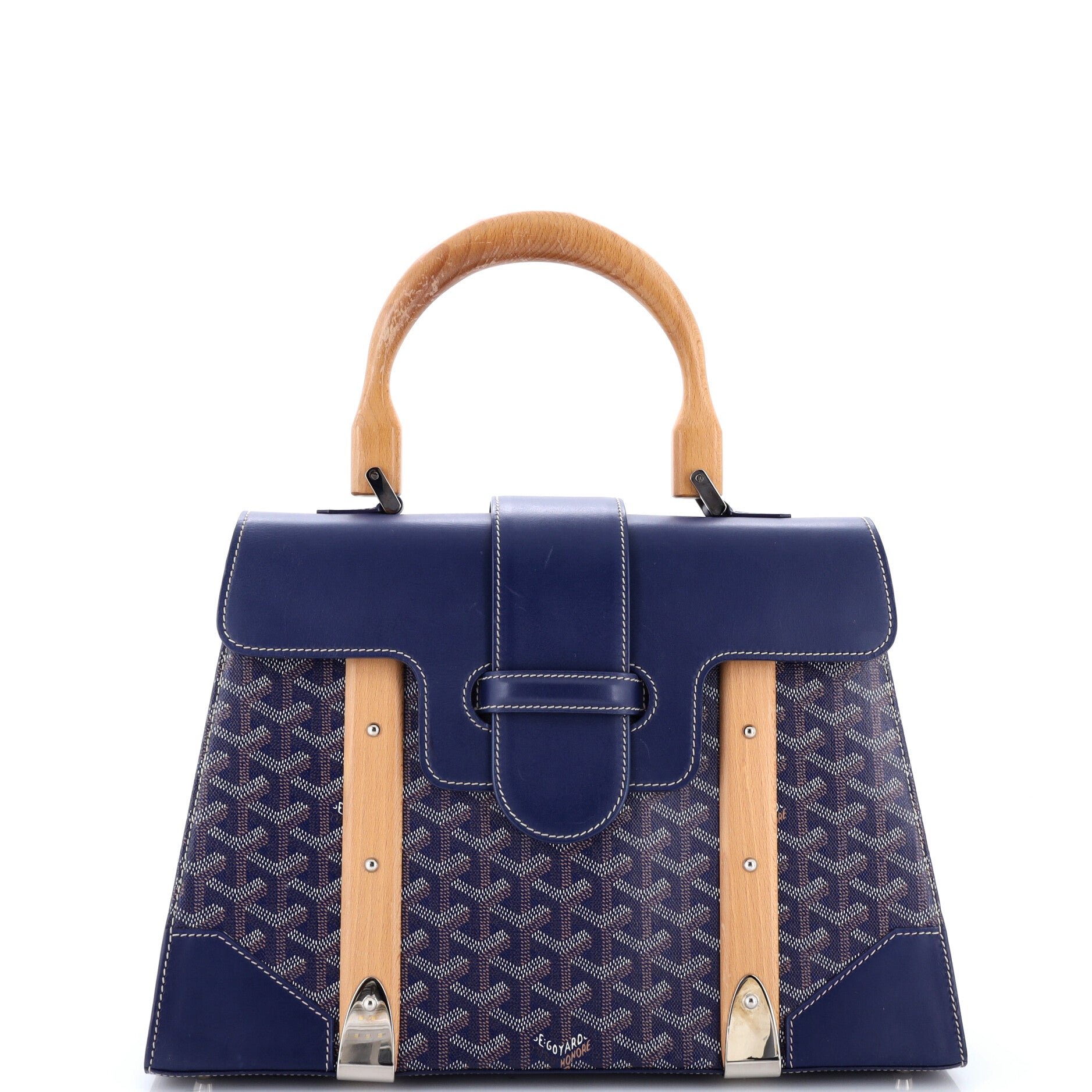 Saigon Top Handle Bag Coated Canvas with Leather MM