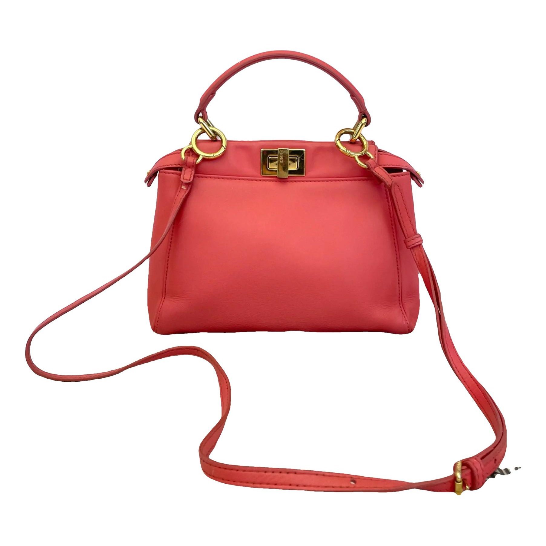 Peekaboo leather handbag