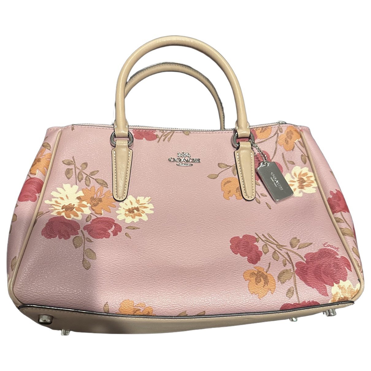 Patent leather handbag