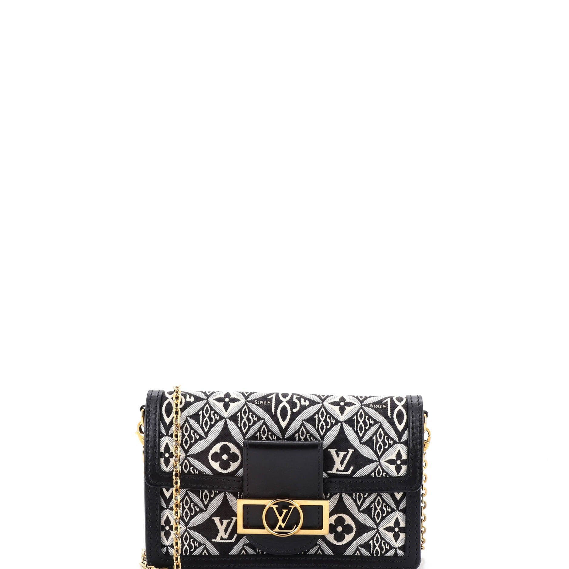 Louis Vuitton Dauphine Chain Wallet Limited Edition Since 1854 Monogram Jacquard
