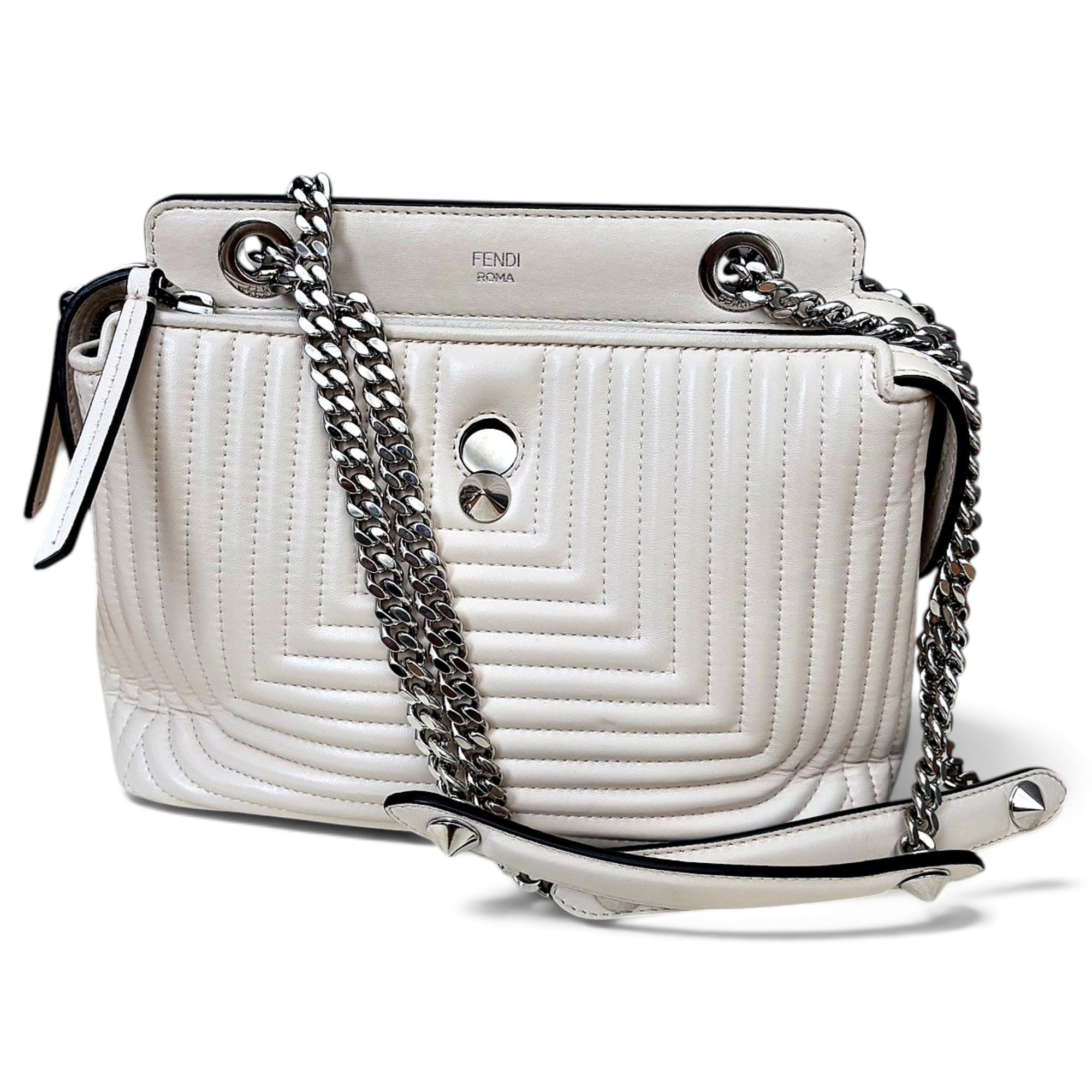 Dot Com leather handbag