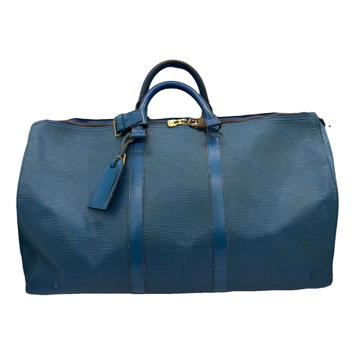 Keepall leather travel bag