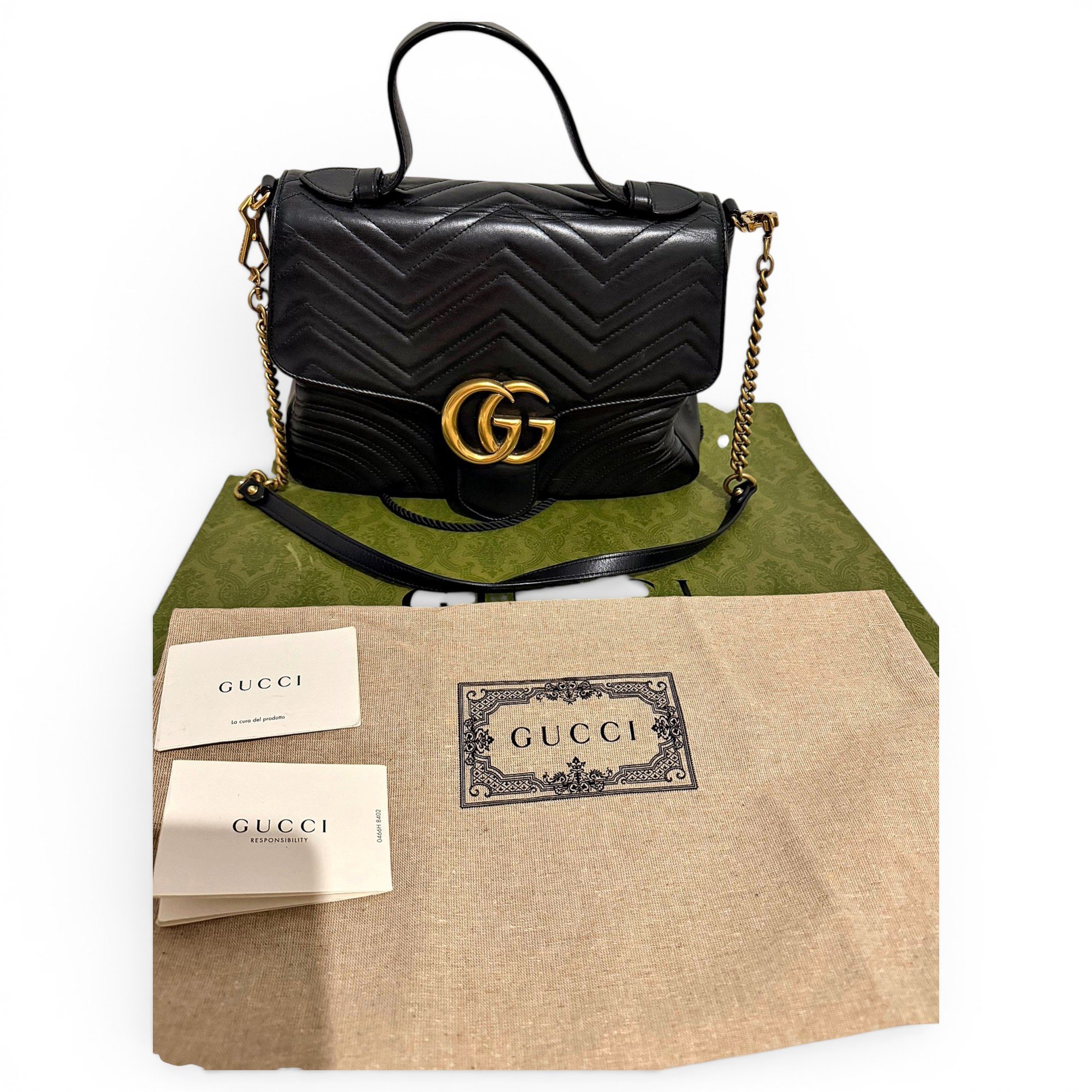 Marmont leather clutch bag