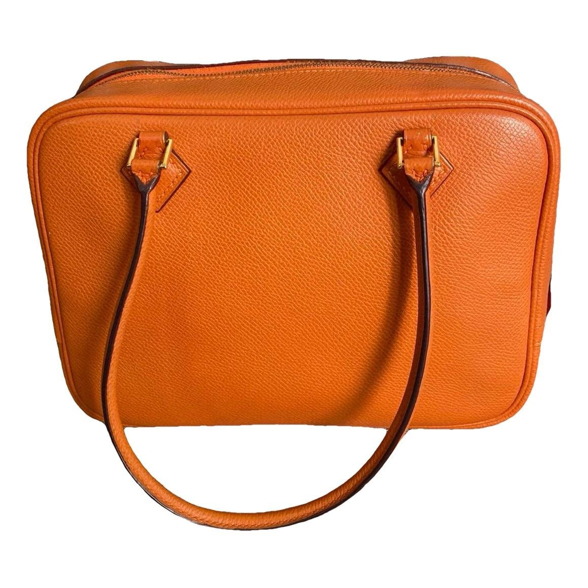 Plume leather handbag