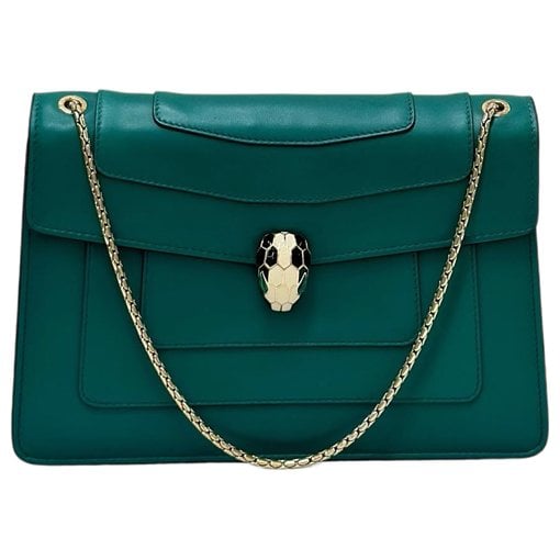 Serpenti leather handbag