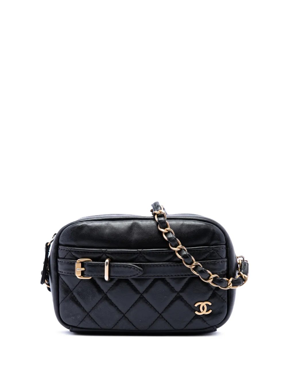 2018-2019 Small Quilted Lambskin Buckle Camera Bag crossbody bag