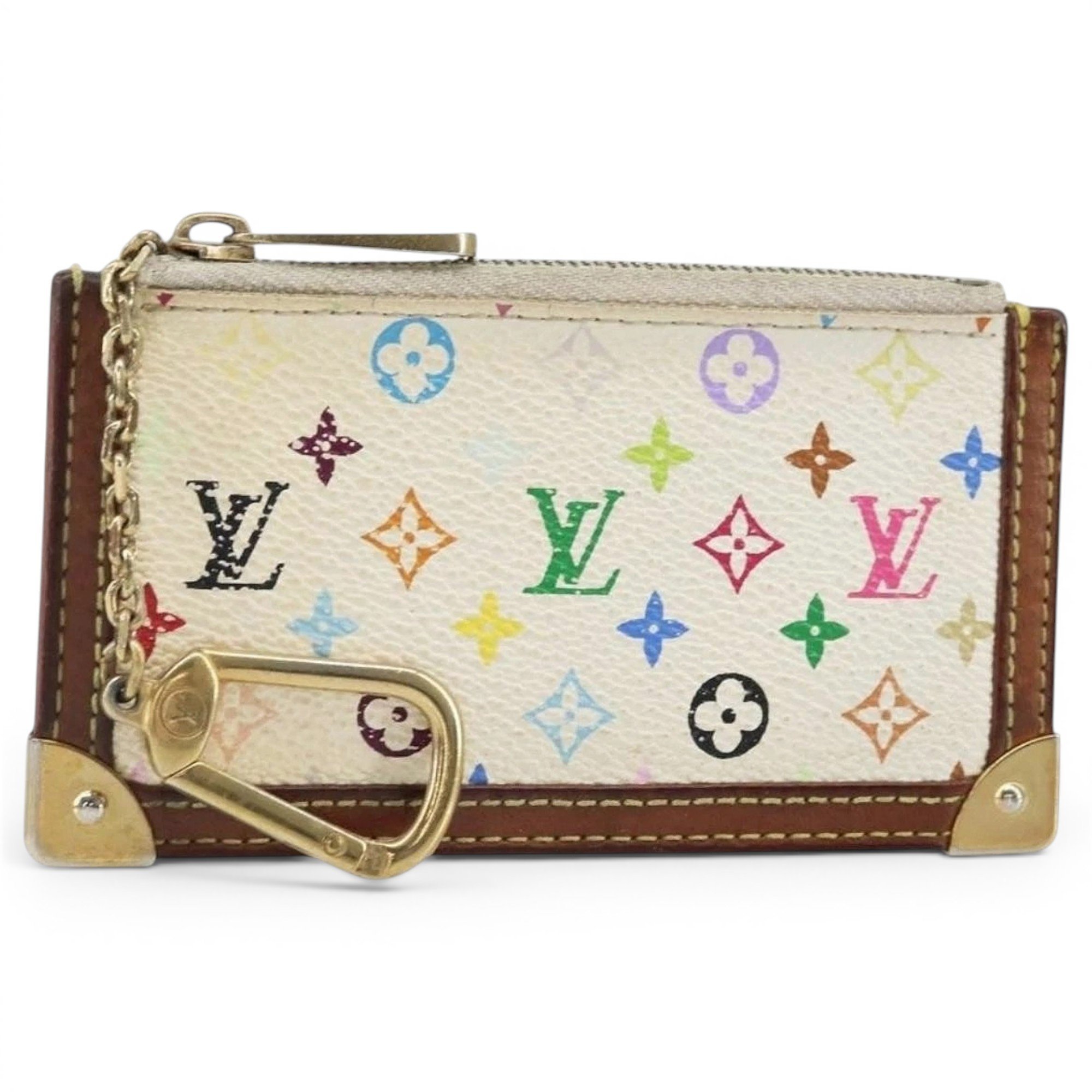Leather clutch bag