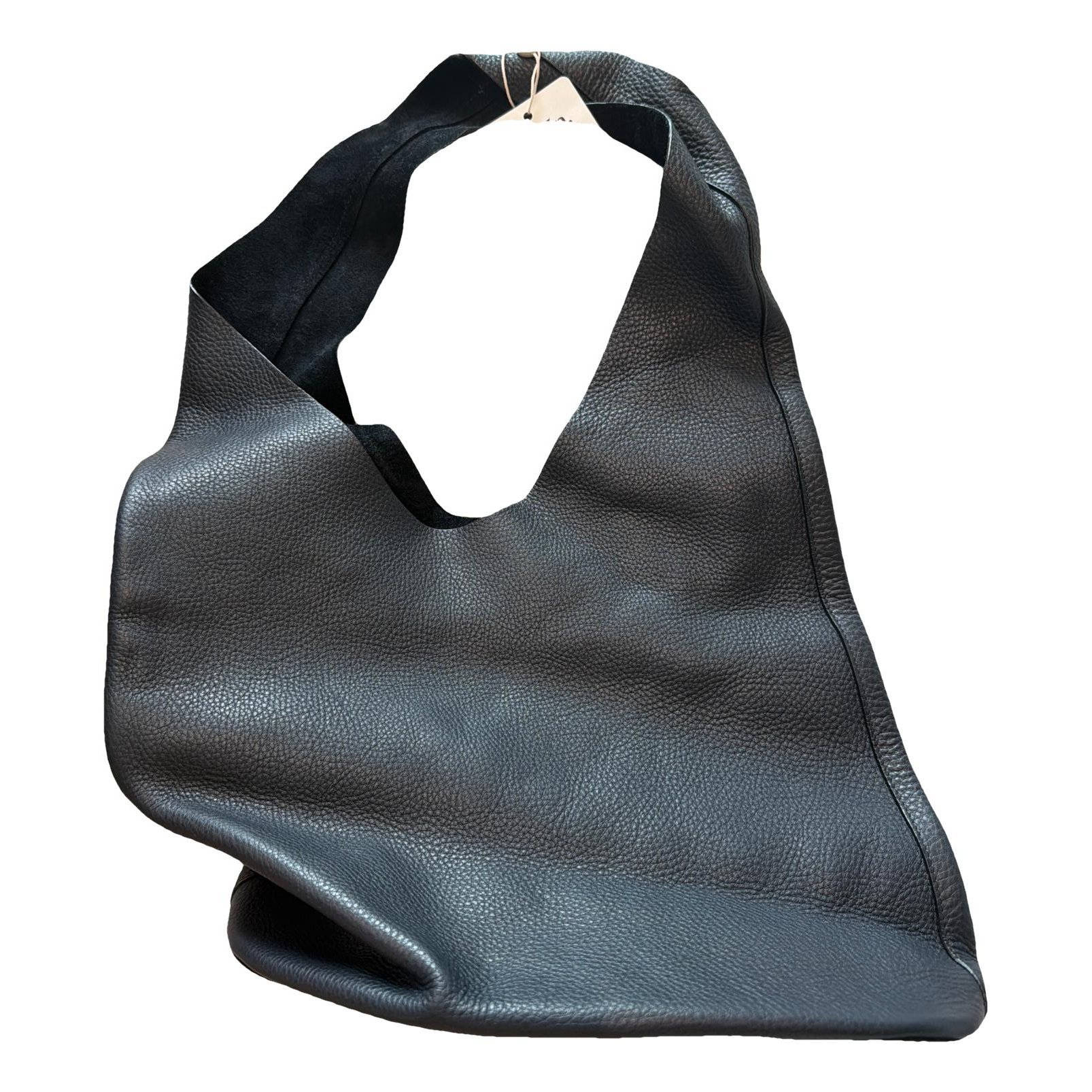 Bindle leather handbag