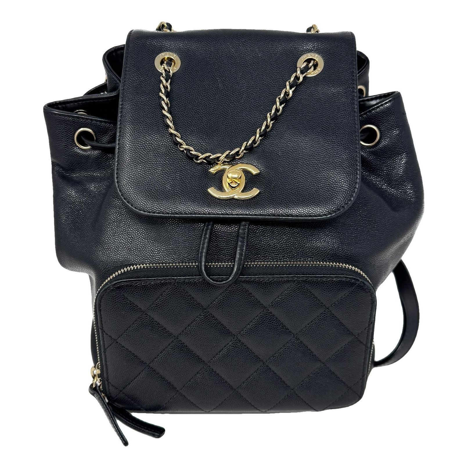 Leather backpack