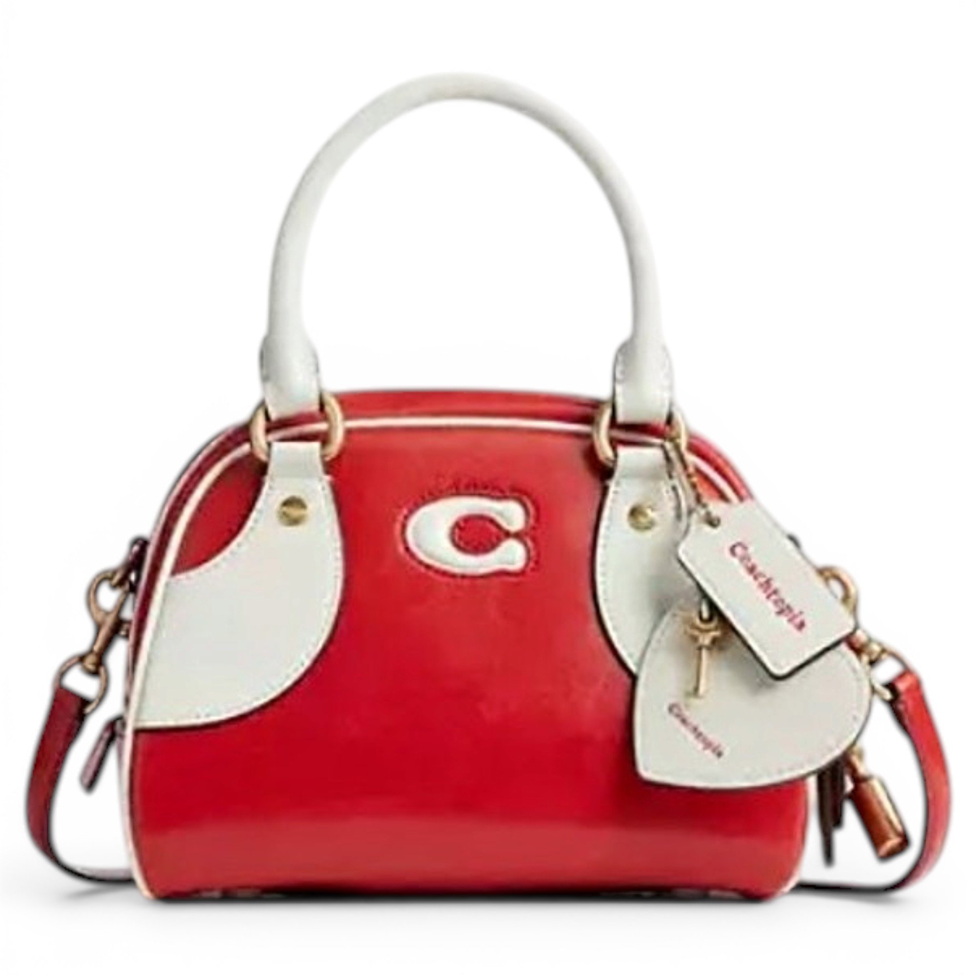 Leather bowling bag
