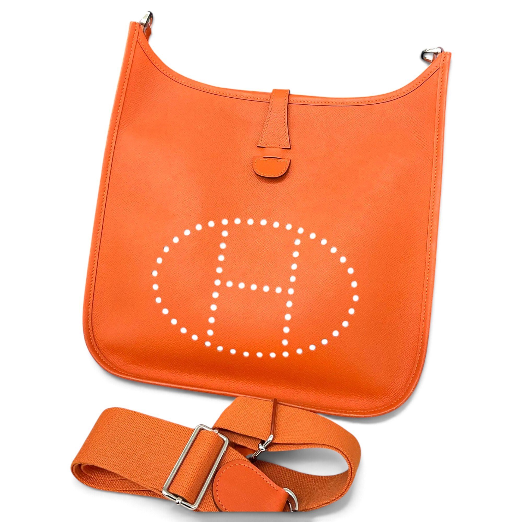 Hermes Evelyne Handbag Orange