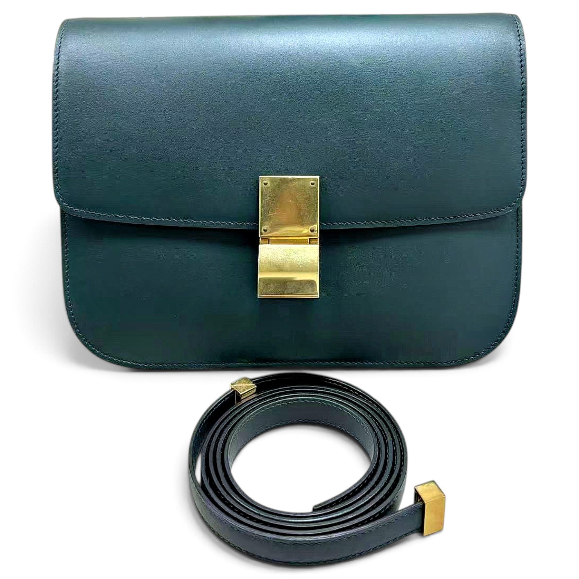 Classic leather crossbody bag