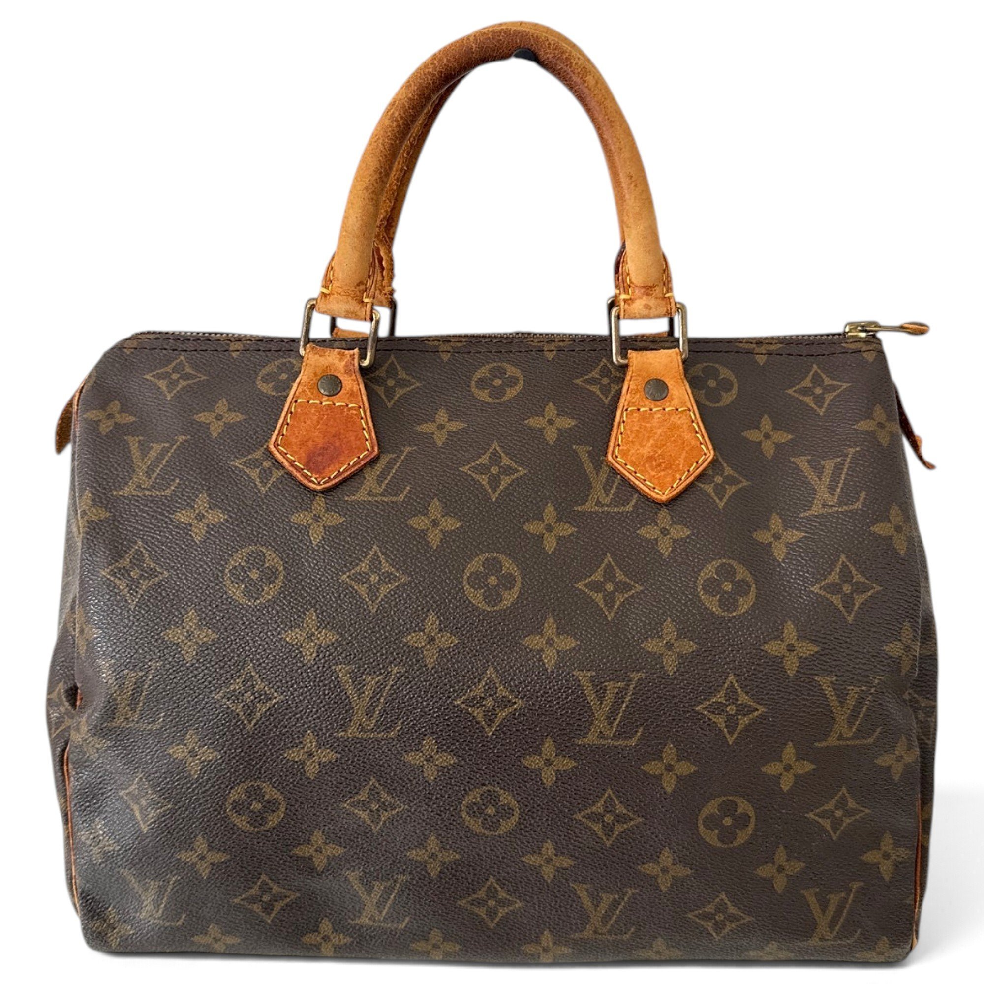 Speedy leather handbag