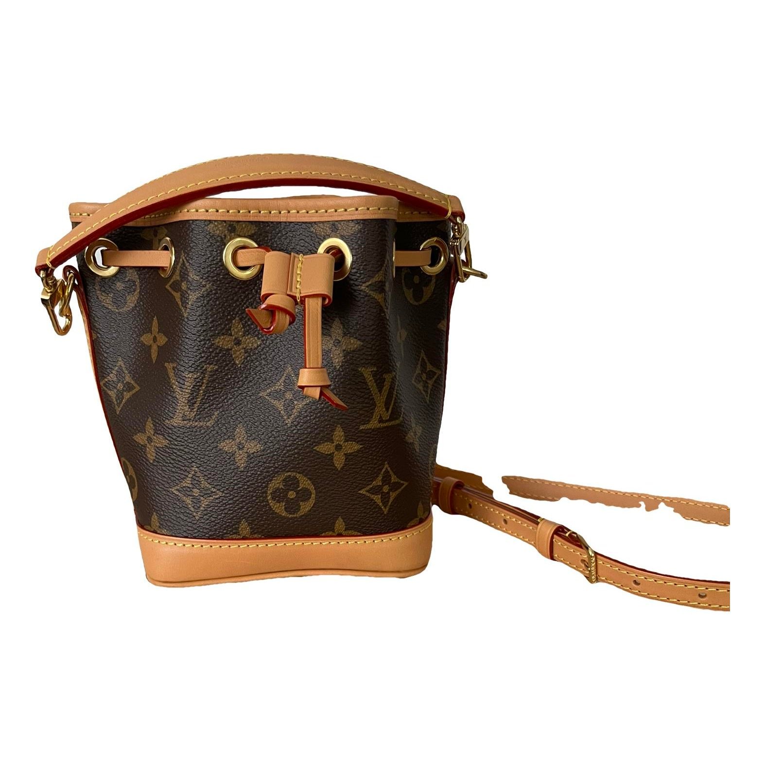 Nano Noé leather crossbody bag