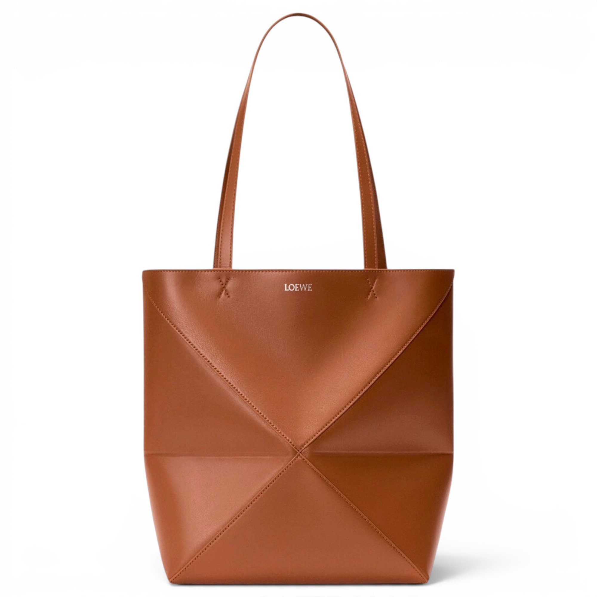 Puzzle Fold leather tote