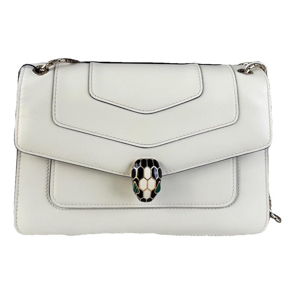 Serpenti leather handbag