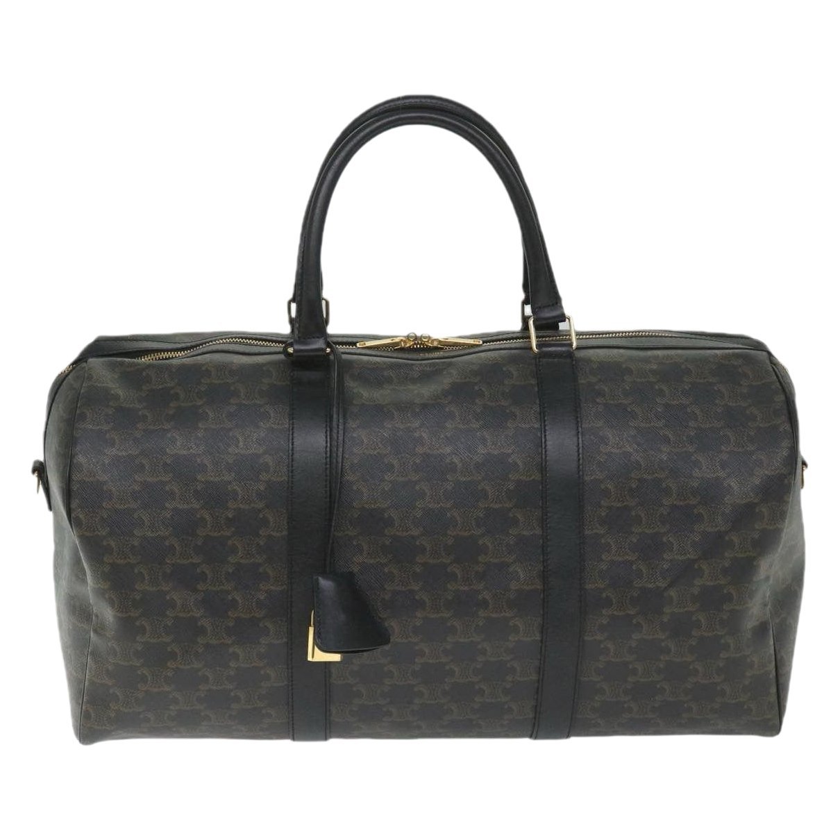 Triomphe leather bowling bag