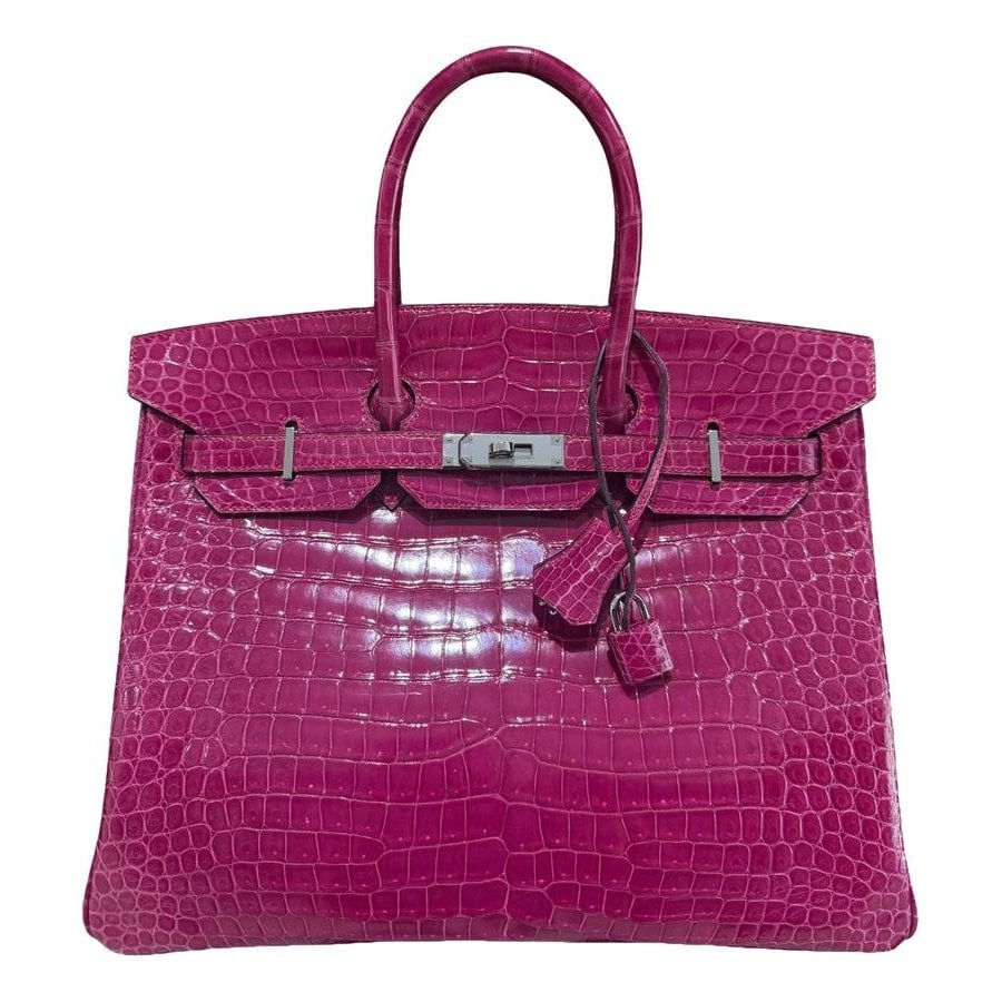 Birkin 35 crocodile handbag