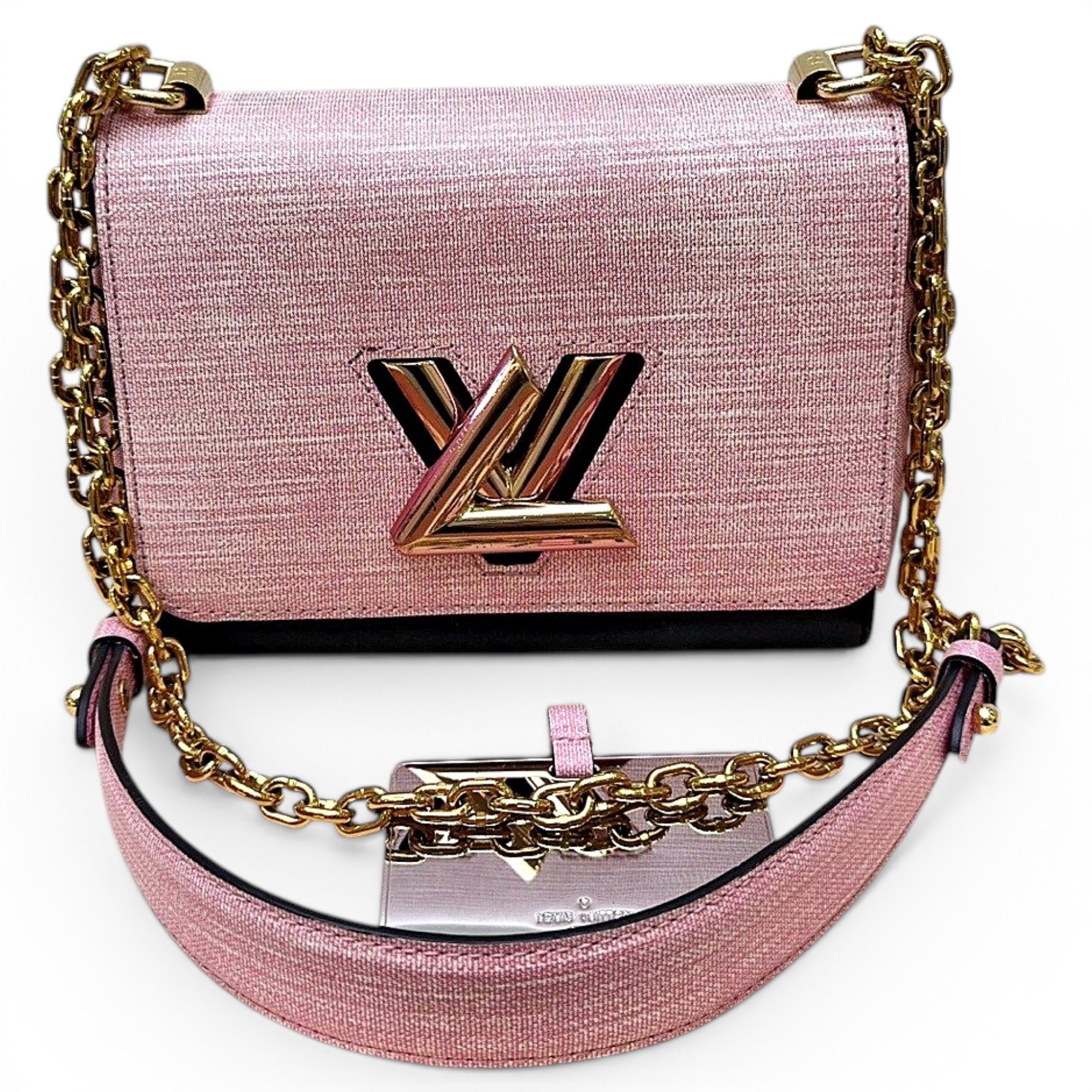 Twist leather handbag