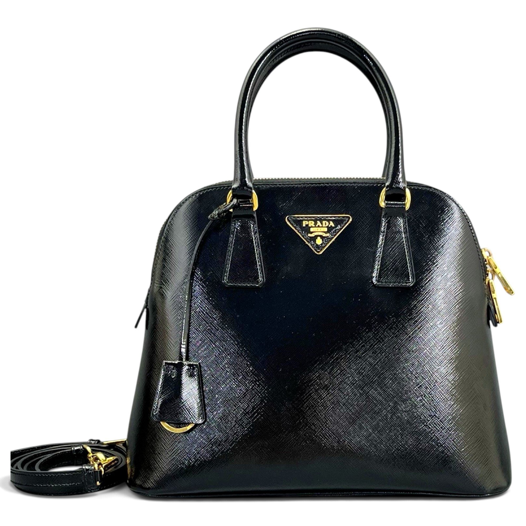 Promenade leather handbag