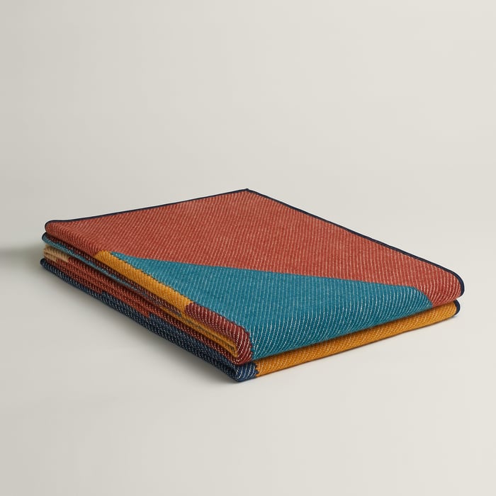 Ocre Casaqu'Echiquier Blanket