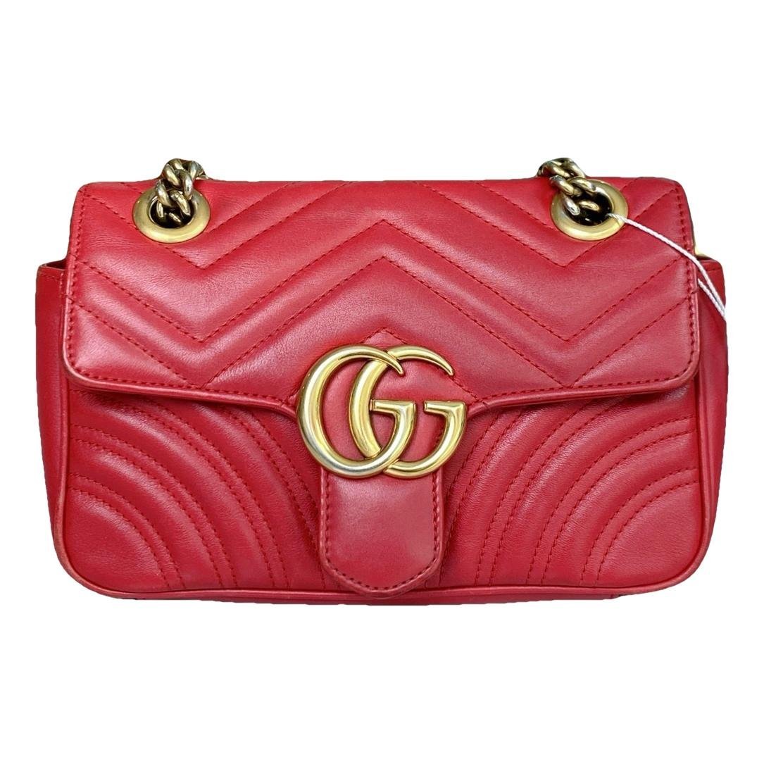 GG Marmont Flap leather handbag