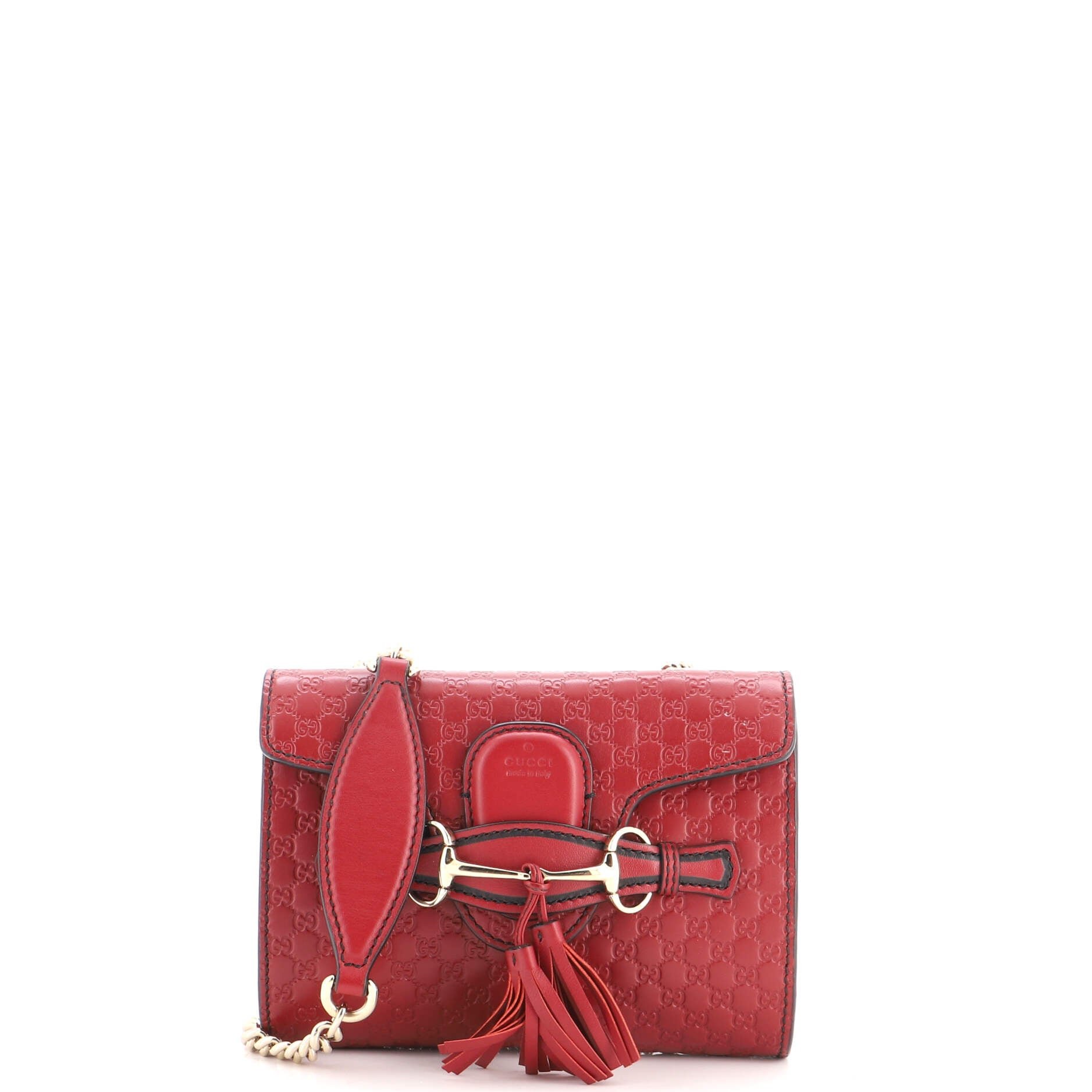 Emily Chain Flap Bag Microguccissima Leather Mini