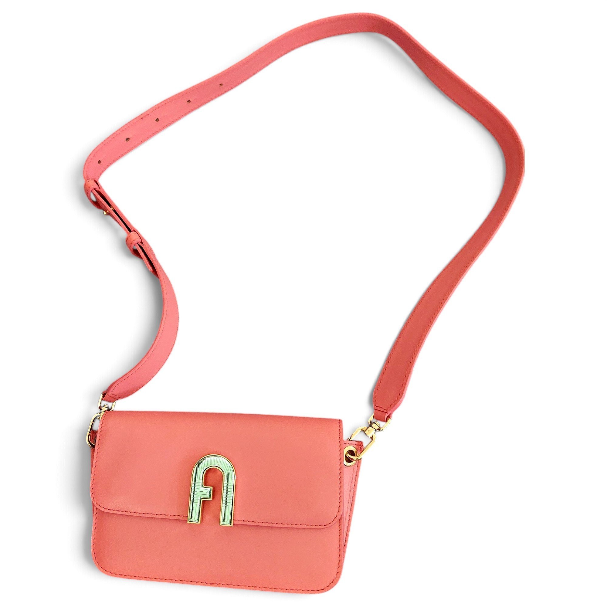 Leather clutch bag