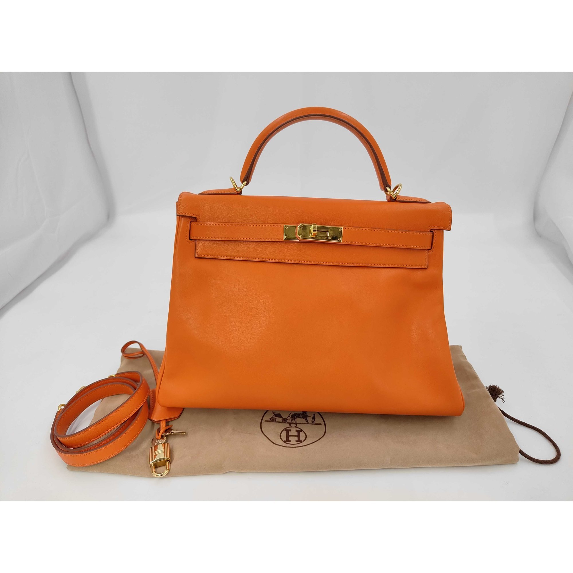 Kelly Shoulder leather handbag