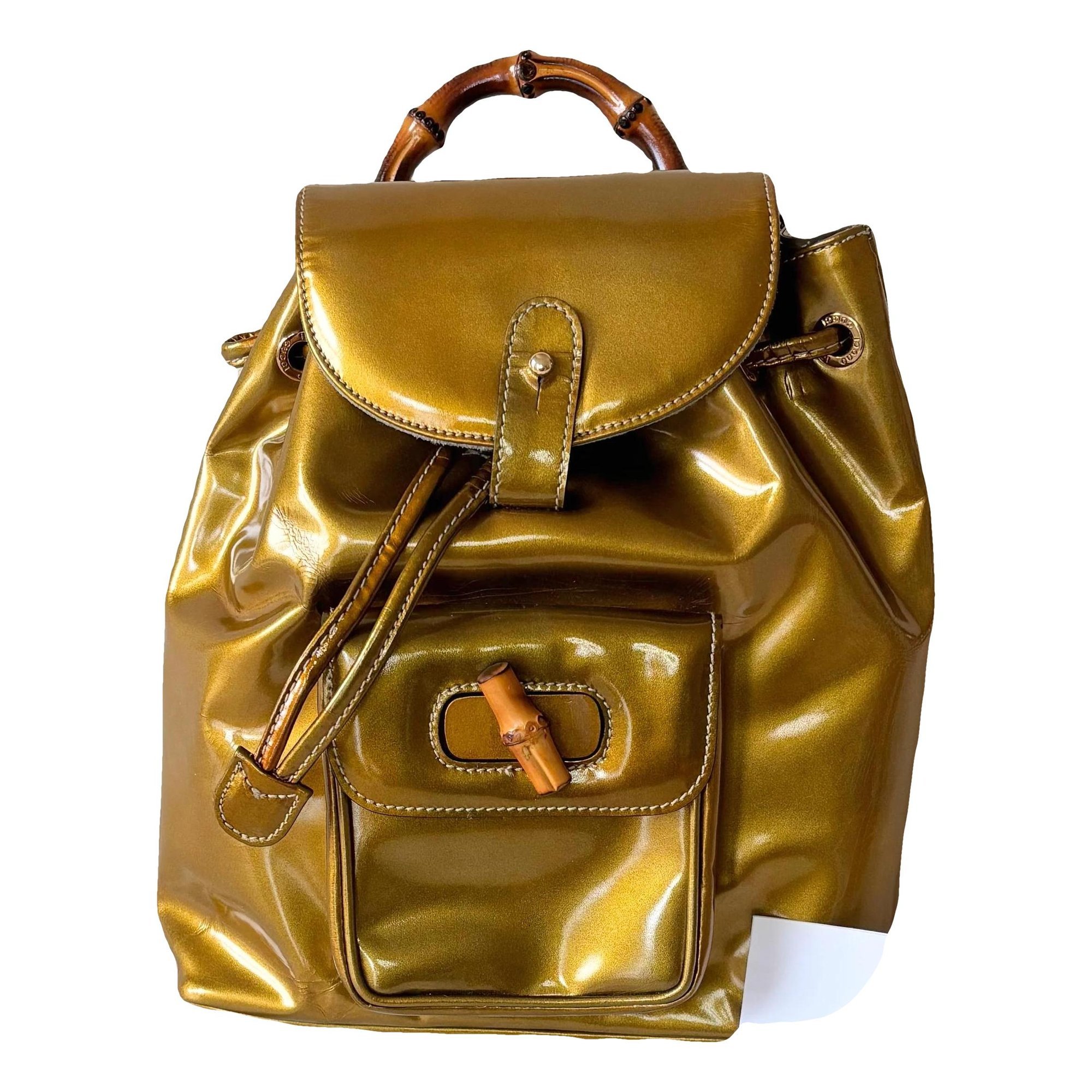 Bamboo leather handbag