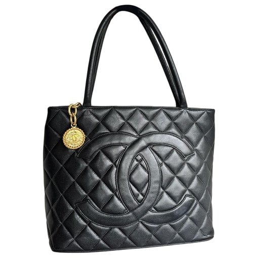Médaillon leather tote