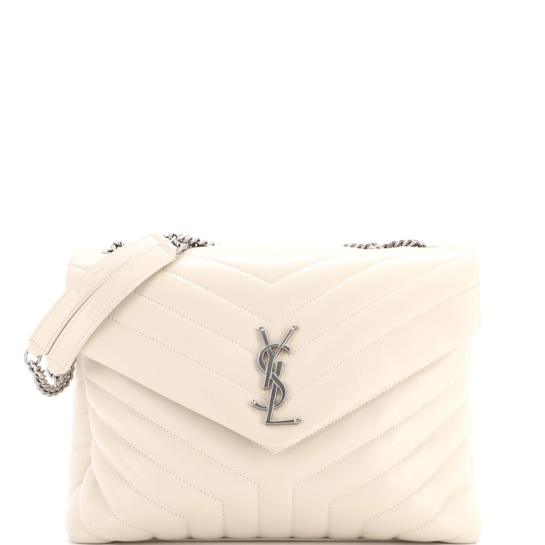 Loulou Shoulder Bag Matelasse Chevron Leather Medium