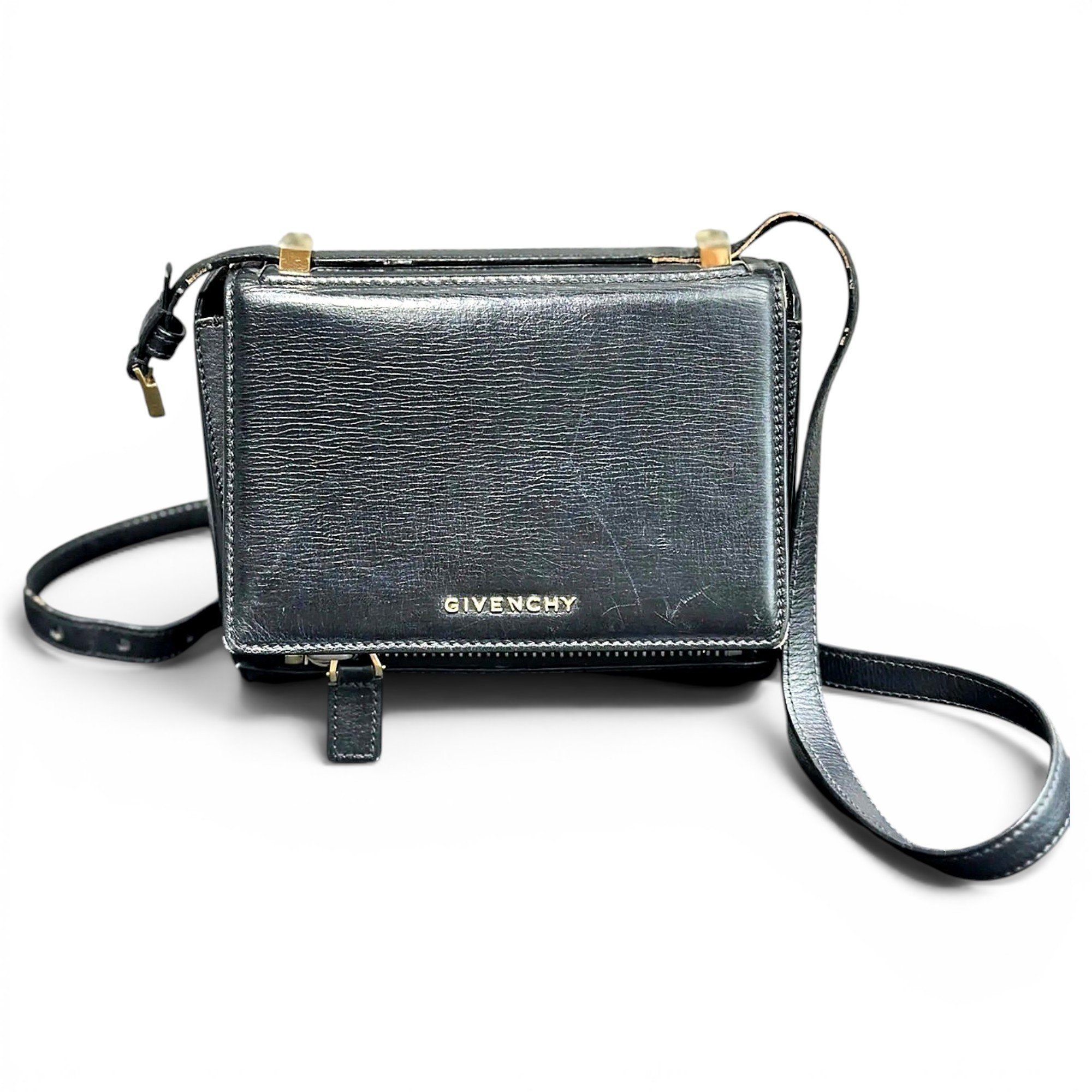 Pandora Box leather crossbody bag