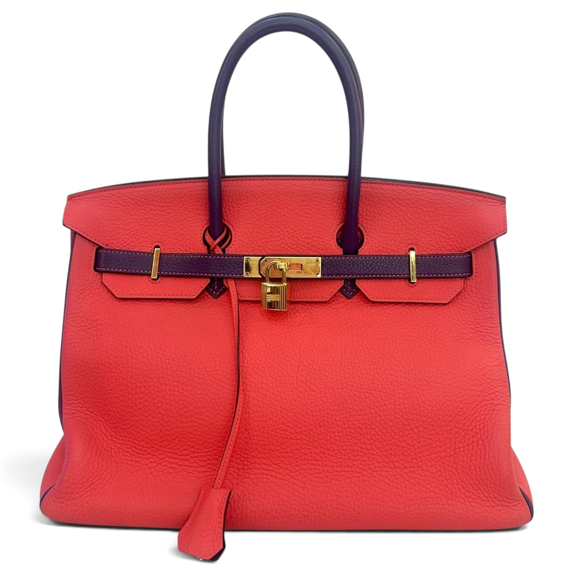 Birkin 35 leather handbag