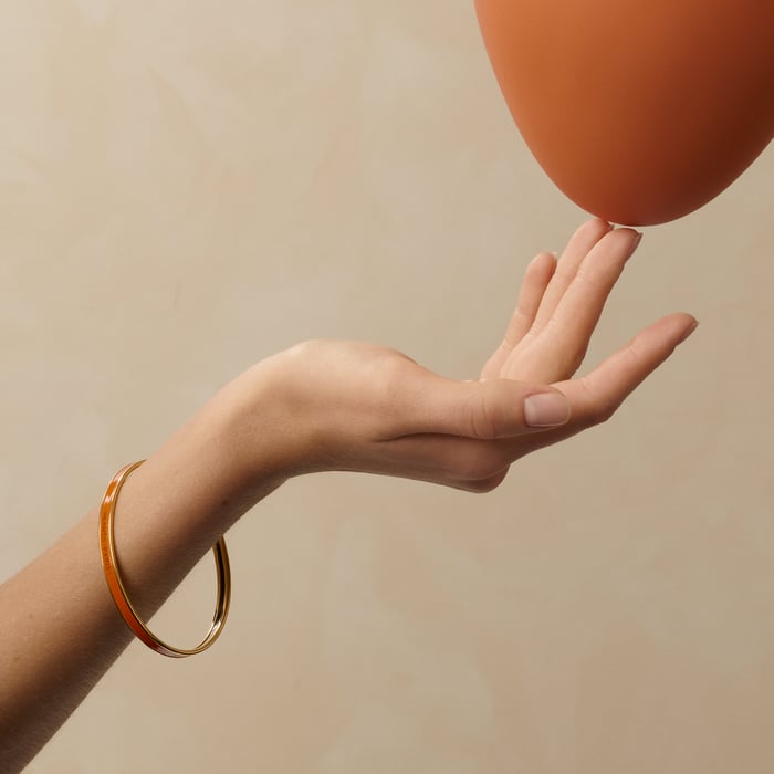 Orange Fruité Uni Bangle
